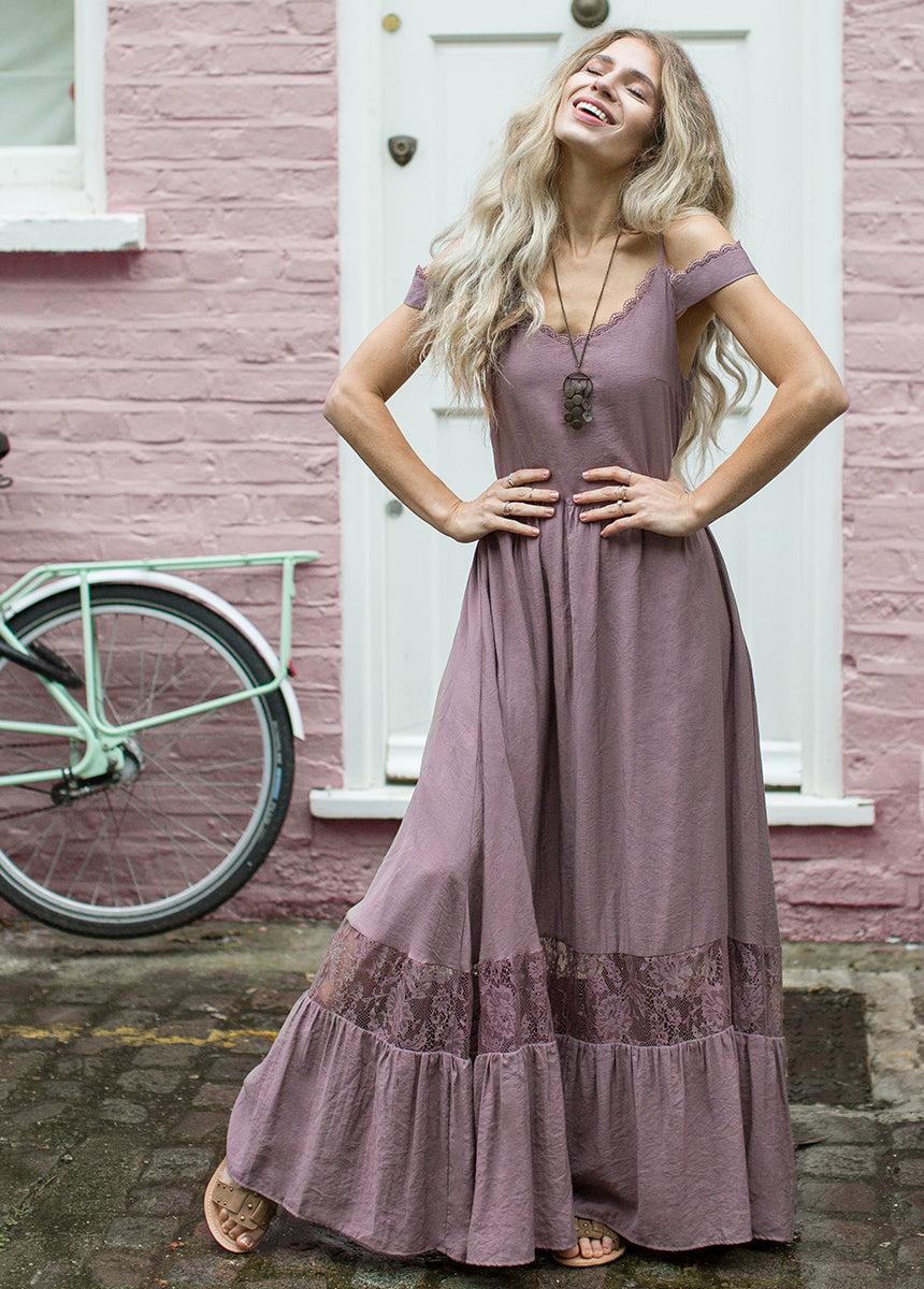 Coral Dress in Orchid Female Product Image