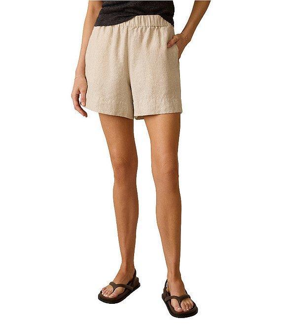 Faherty Bayview Organic Cotton Woven Mid Rise Boxer Shorts Product Image