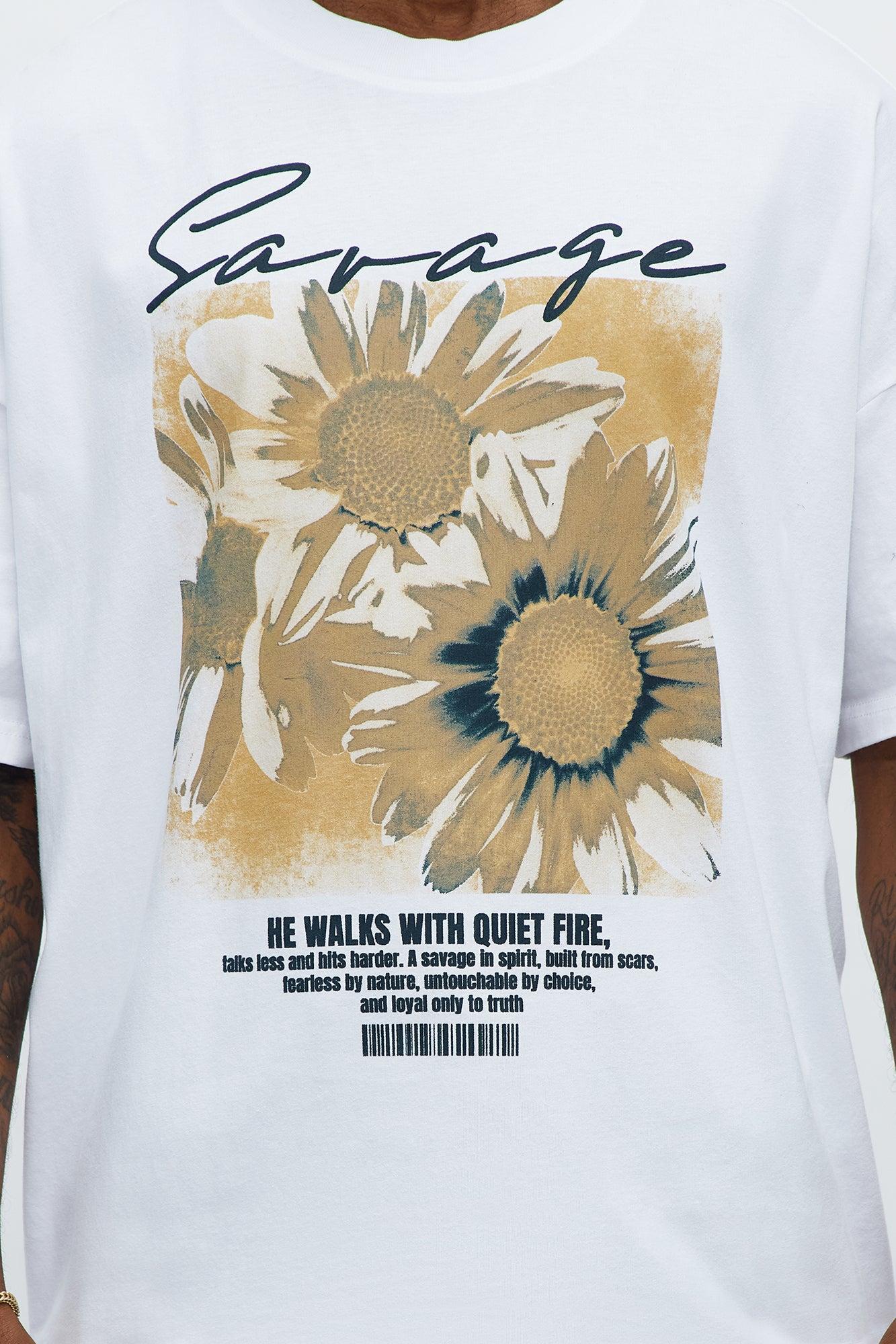 He Walks With Us Oversized Short Sleeve Tee - White Product Image