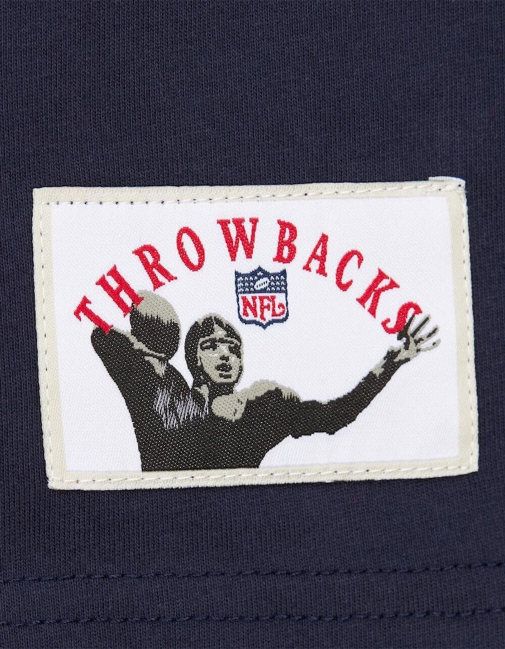 MITCHELL & NESS Dallas Cowboys Vintage Logo Allover Mens Long Sleeve Tee - NAVY Product Image