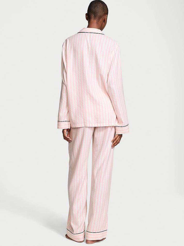 Flannel Popover Long Pajama Set Product Image
