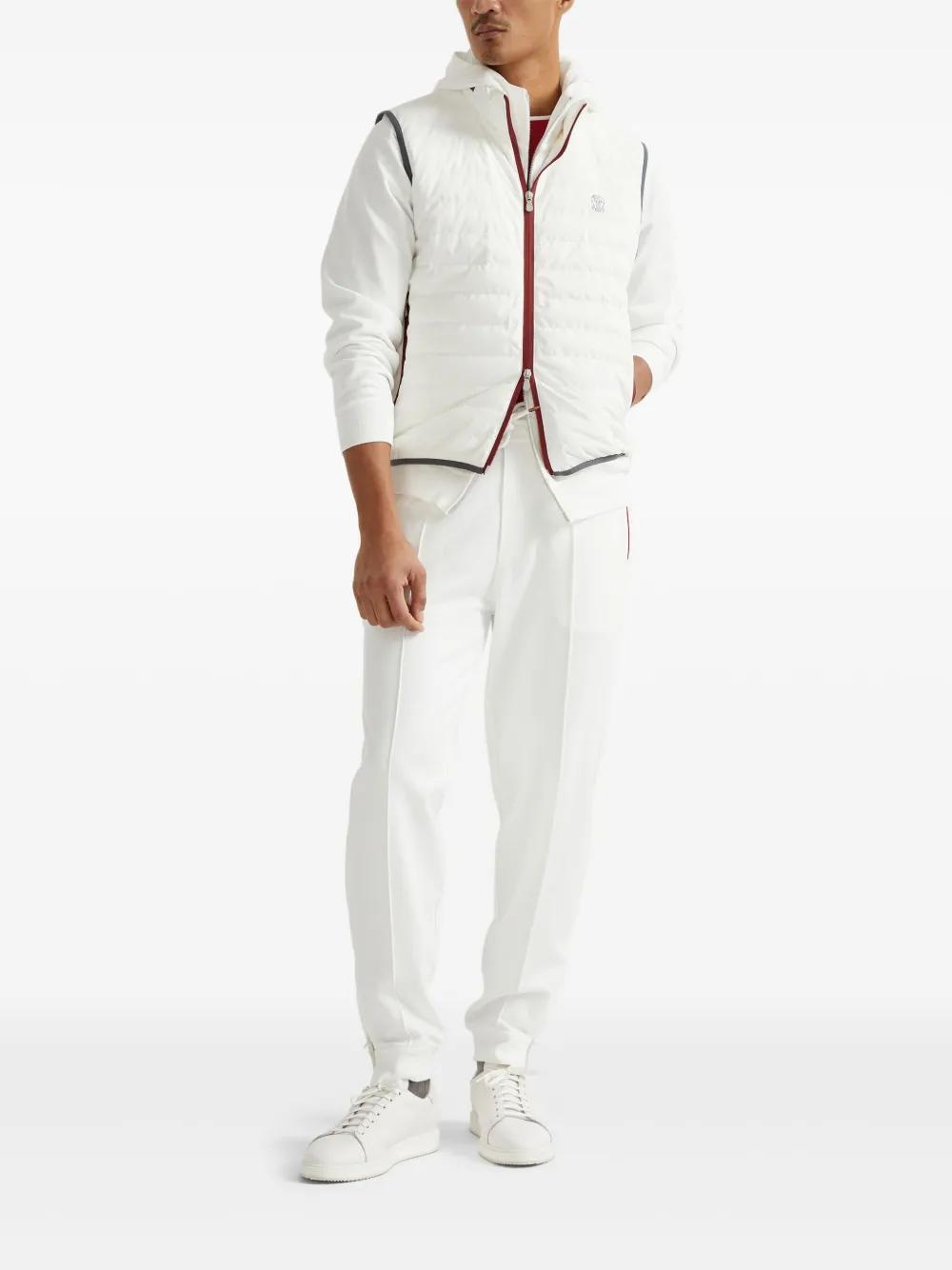 BRUNELLO CUCINELLI Drawstring Tapered Track Pants In Grey Product Image
