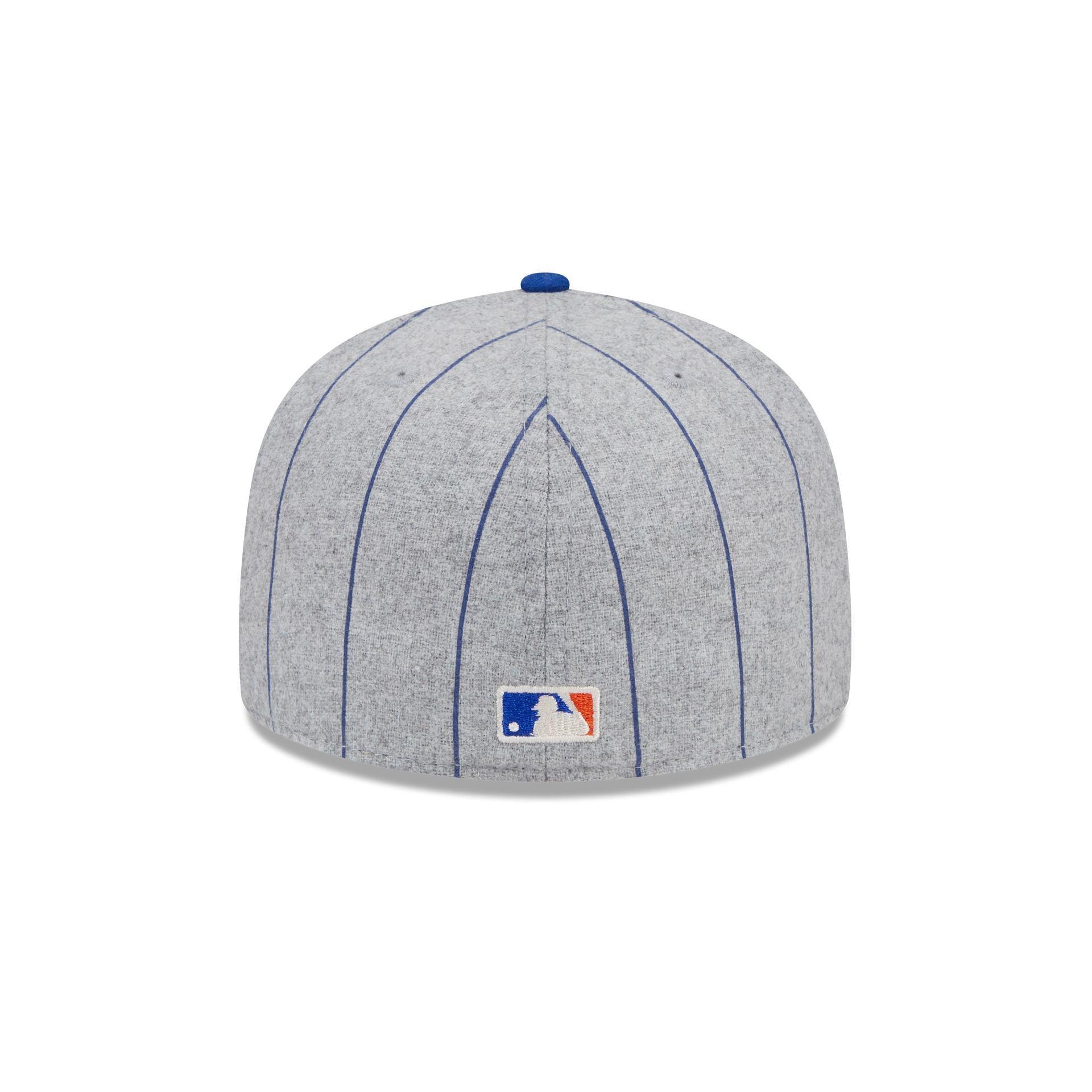 New York Mets Heather Pinstripe 59FIFTY Fitted Hat Male Product Image