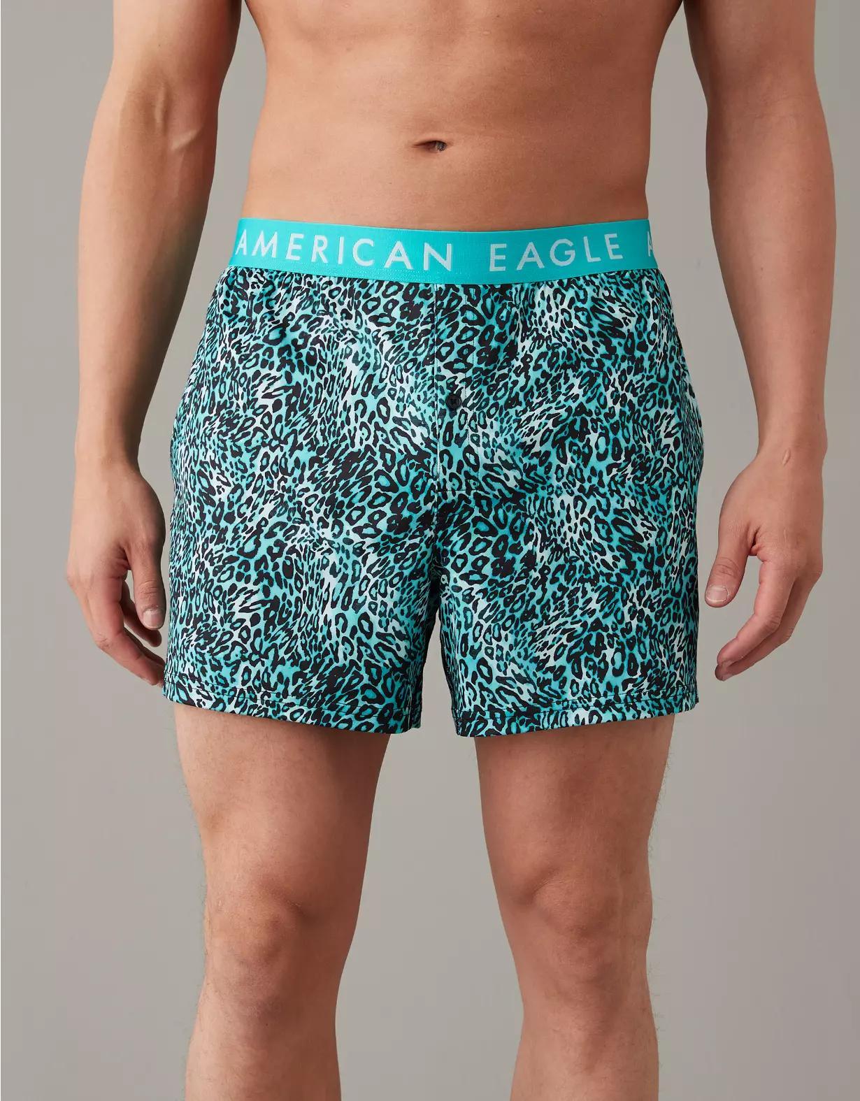 AEO Men's Cheetah Ultra Soft Pocket Boxer Short Product Image