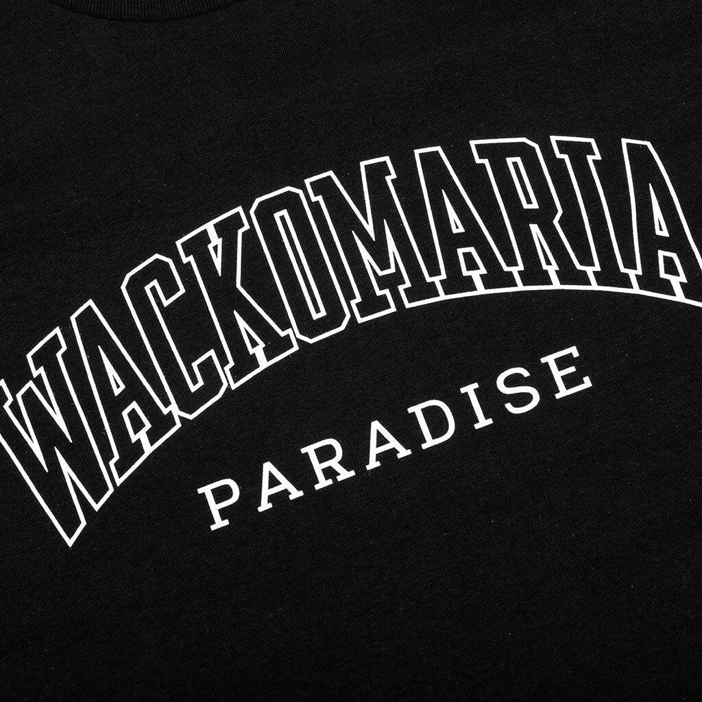 Washed Heavyweight Crewneck T-Shirt Type 2 - Black Male Product Image