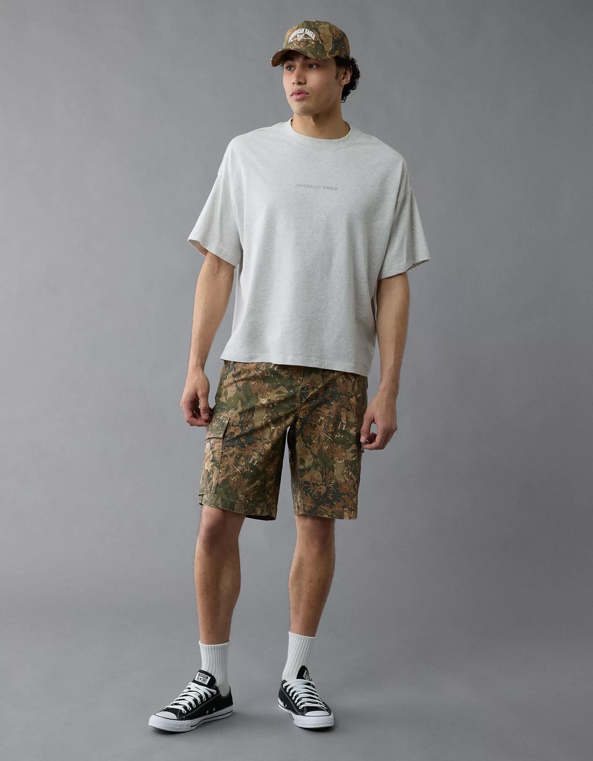 AE Laidback Luxe Heavyweight Oversized Logo Graphic T-Shirt Product Image