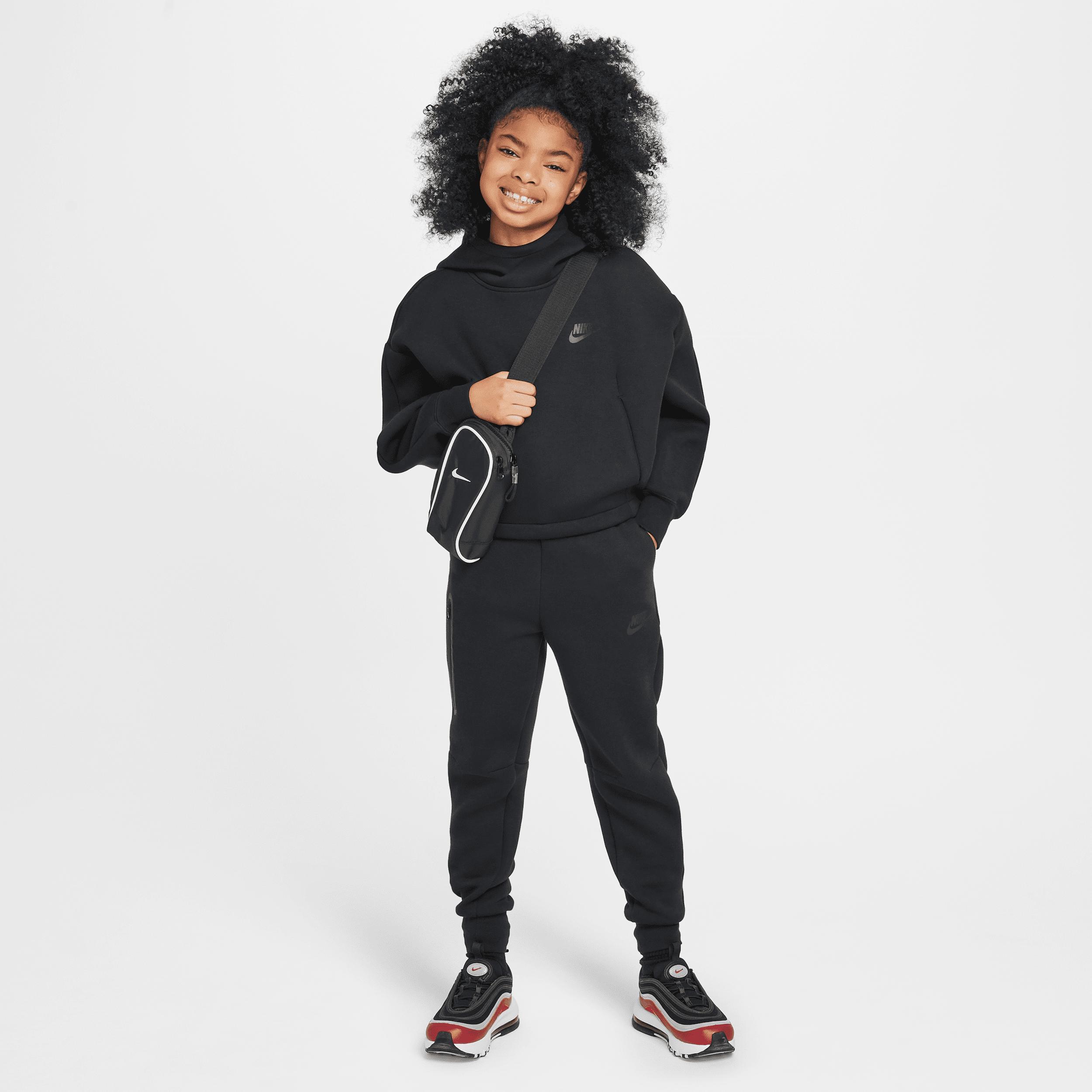 Nike Kids' Sportswear Tech Fleece Oversize Hoodie in Black/Black at Nordstrom, Size Xl Product Image