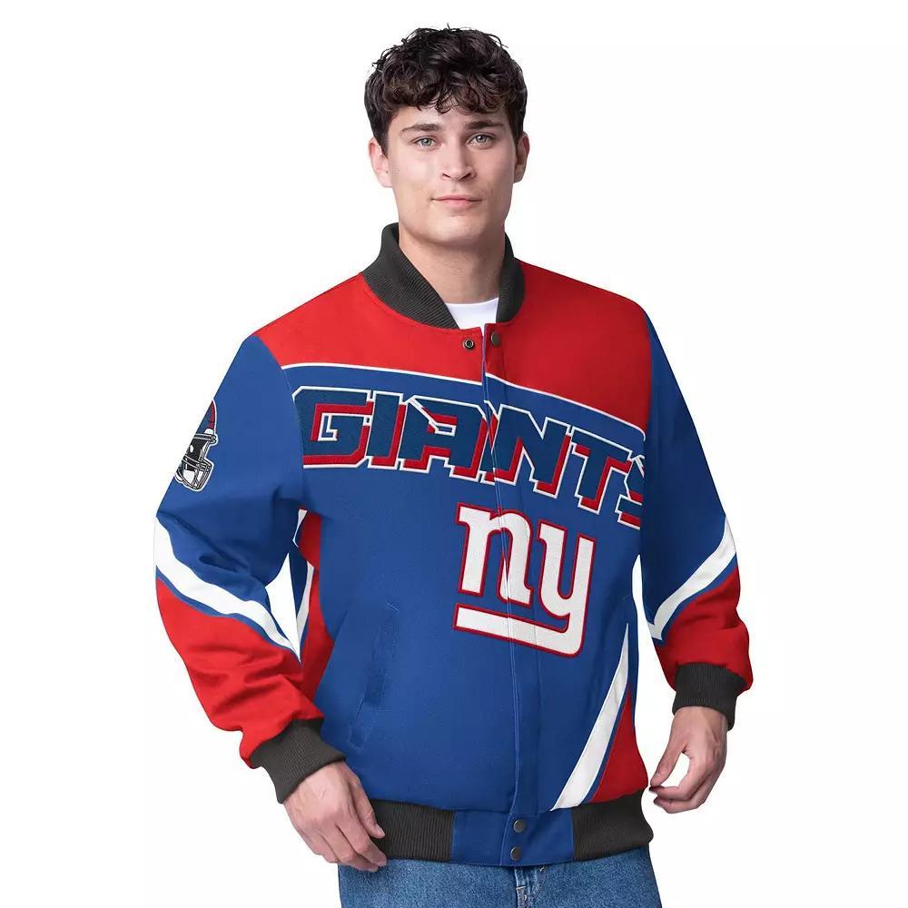 Men's G-III Extreme  Royal New York Giants Maximum Racing Full-Zip Jacket, Size: Medium, Blue Product Image