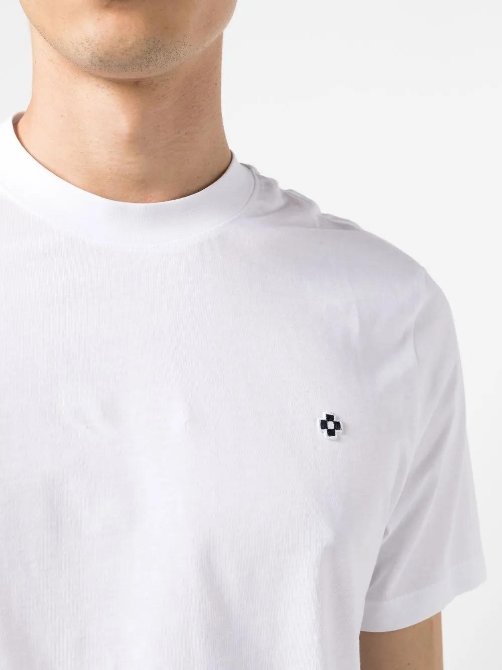 Cross-embroidered short-sleeve T-shirt Product Image