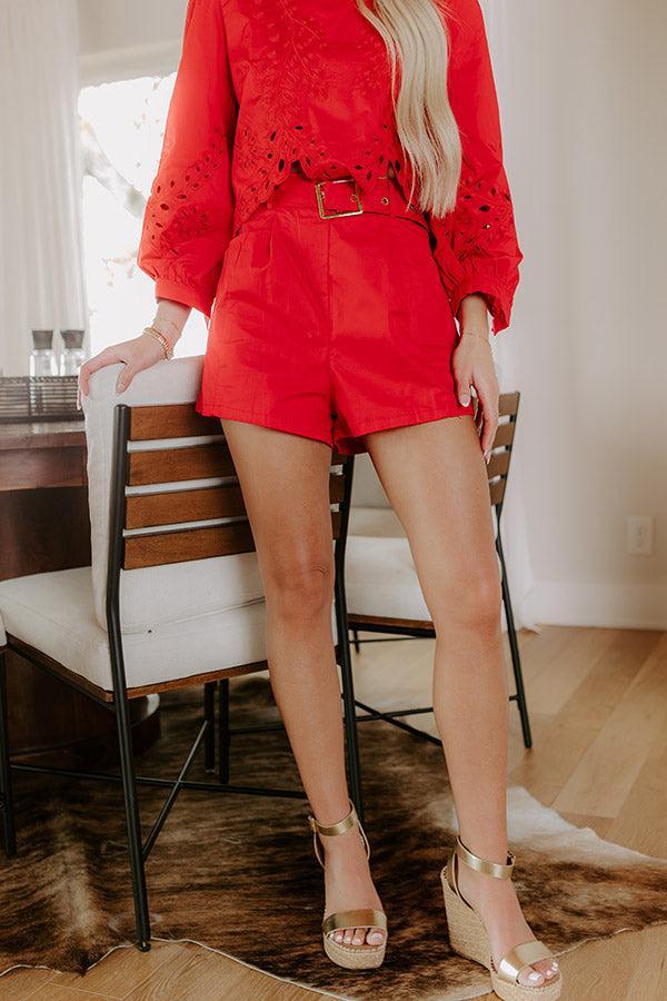 Small Town Parade High Waist Shorts Product Image
