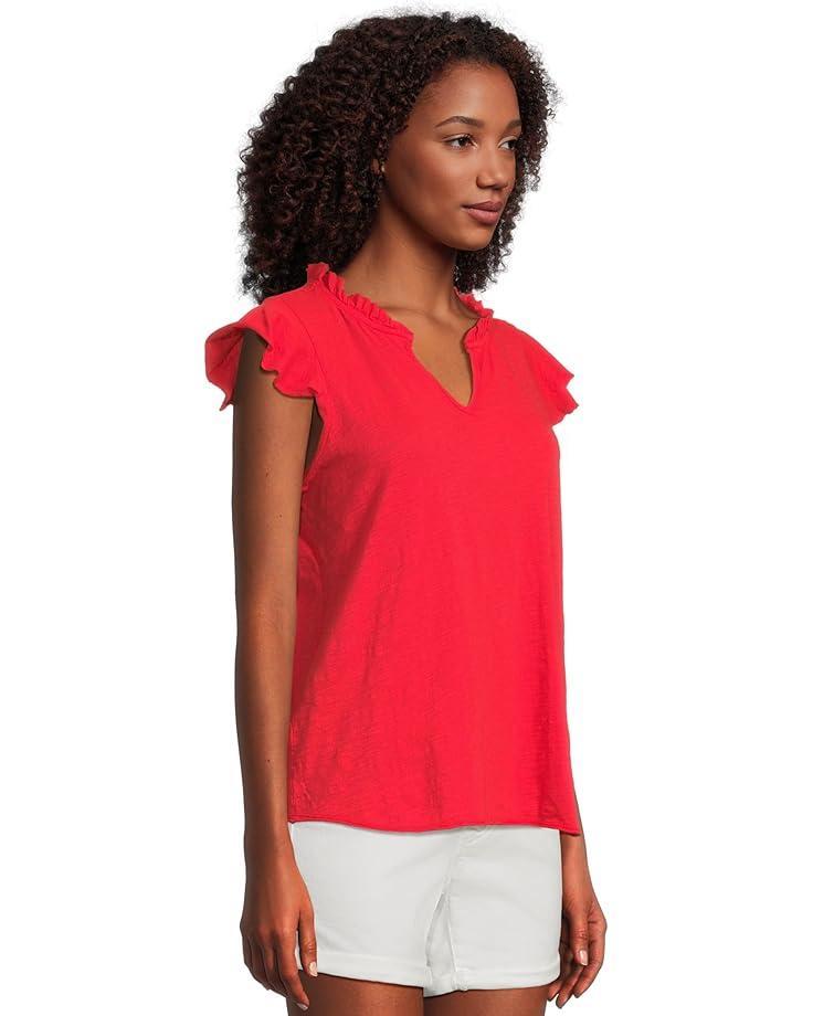 Women's Mod-o-doc Sleeveless Ruffle Top Product Image