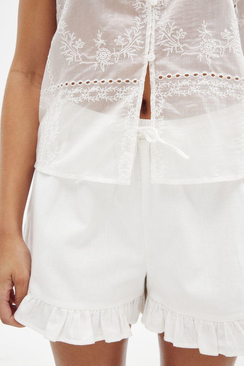 Flounce Detail Shorts Product Image