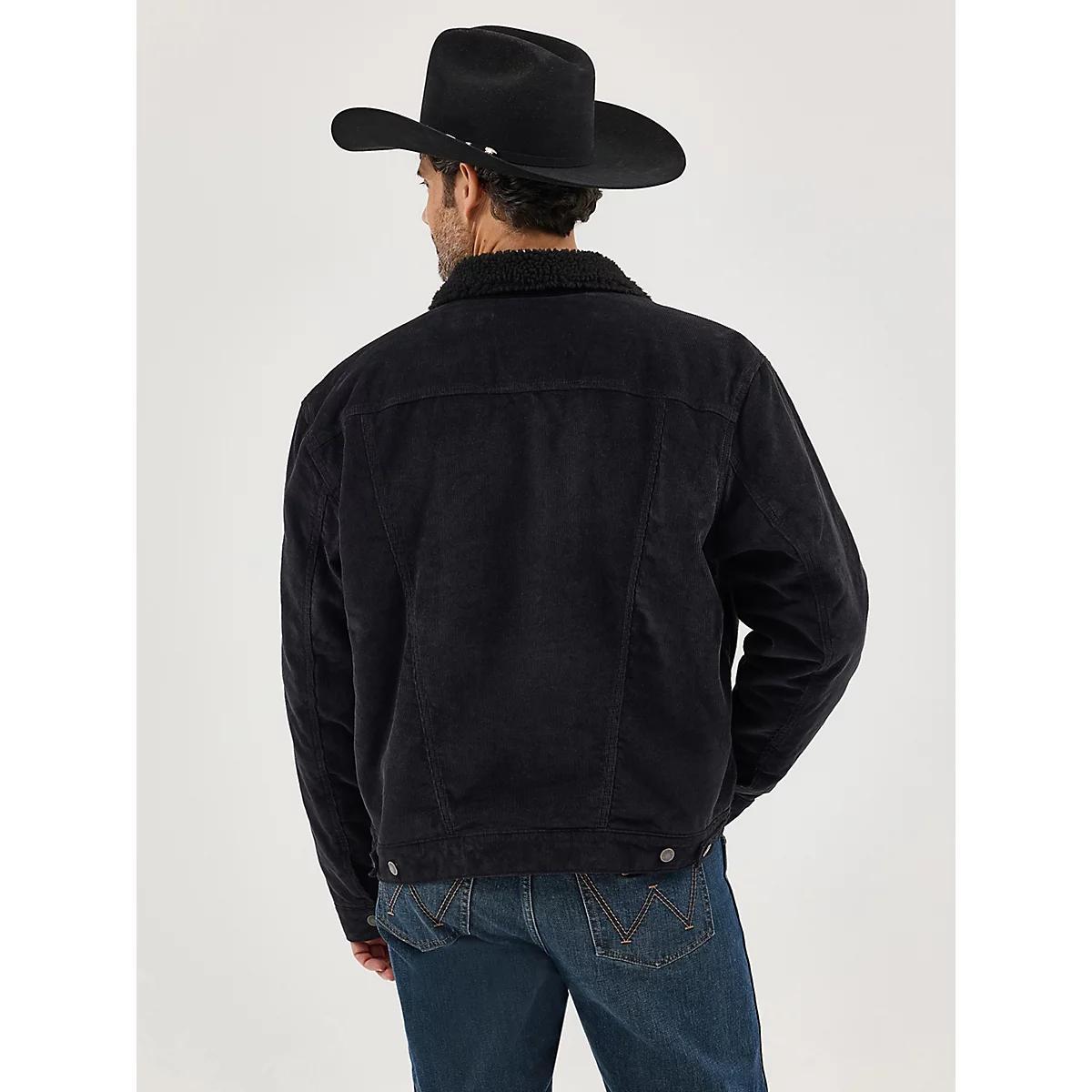 Men's Wrangler® Cowboy Cut® Sherpa Lined Corduroy Jacket | Men's JACKETS & OUTERWEAR | Wrangler® Product Image