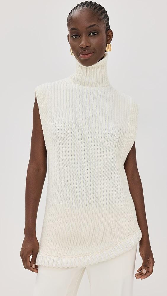 Victoria Beckham Sleeveless High Neck Sweater | Shopbop Product Image