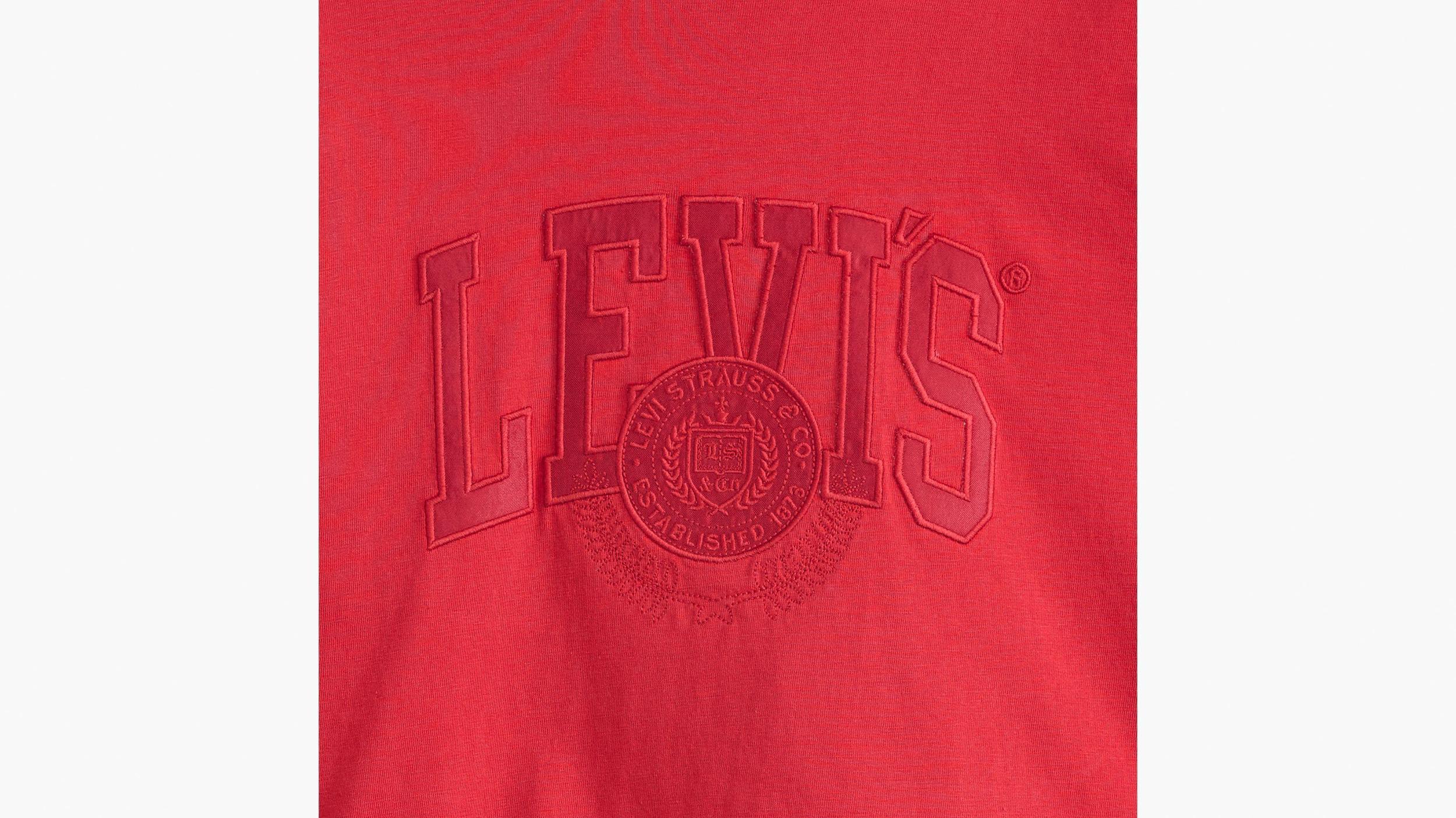 Cropped Long Sleeve Football T-Shirt Product Image