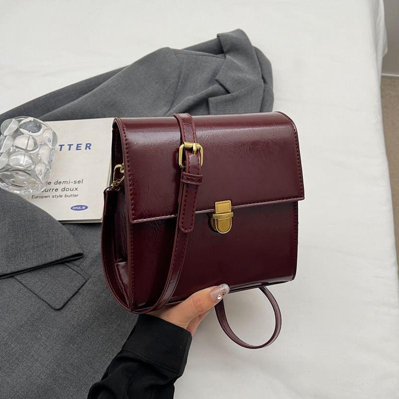 Faux Leather Crossbody Bag Product Image