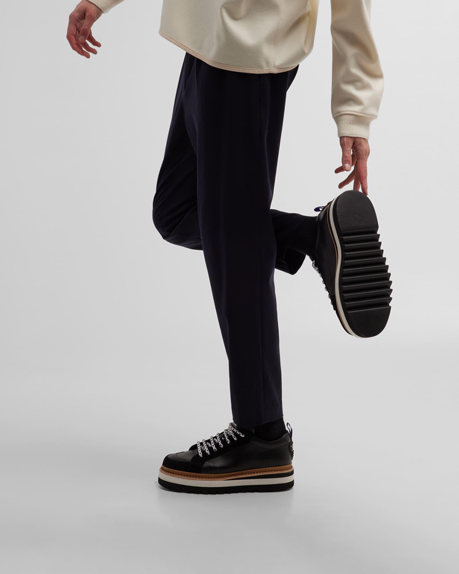 Men's City Trainer Leather Low-Top Sneakers Product Image