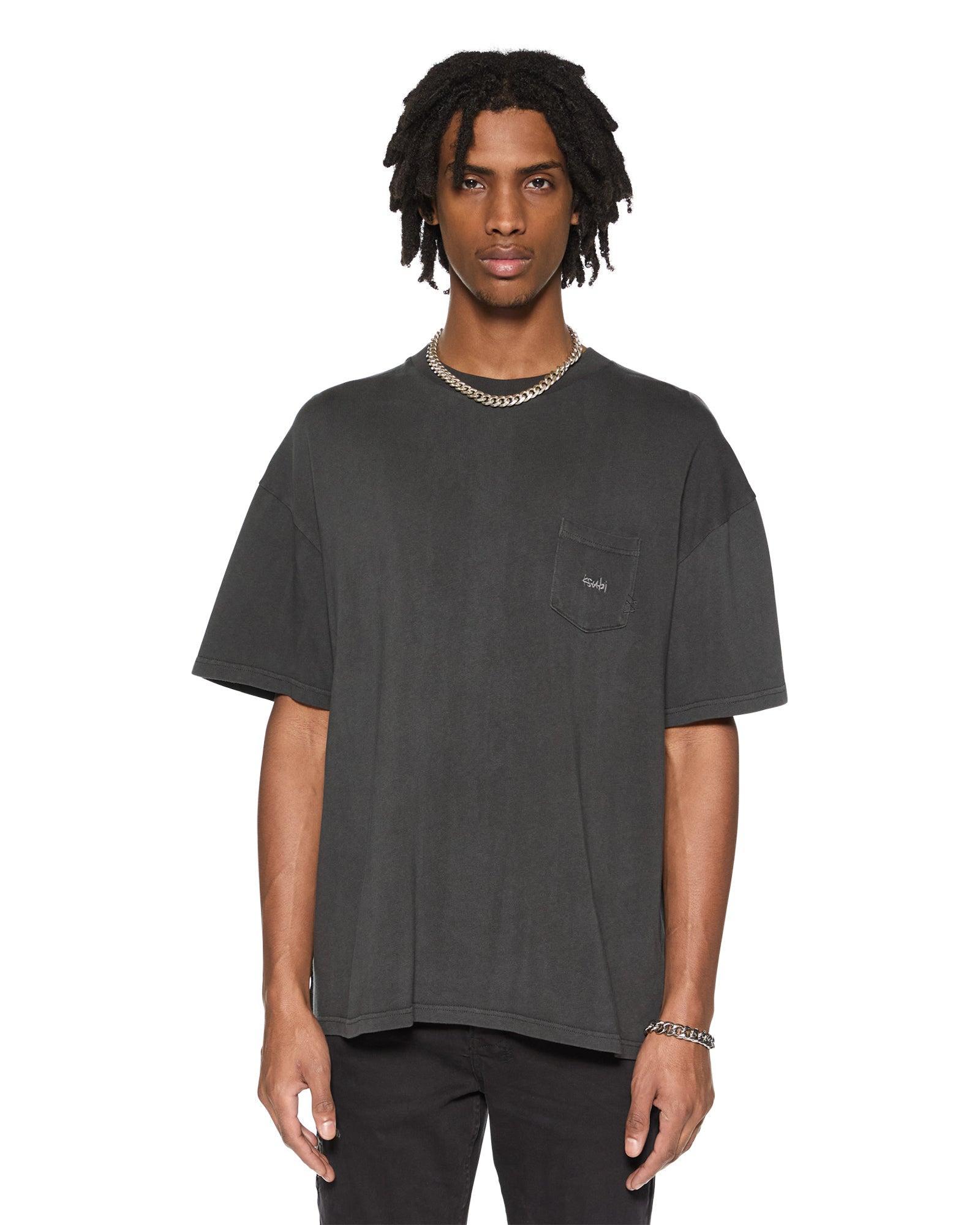 EST POCKET SS TEE OLD BLACK Male Product Image