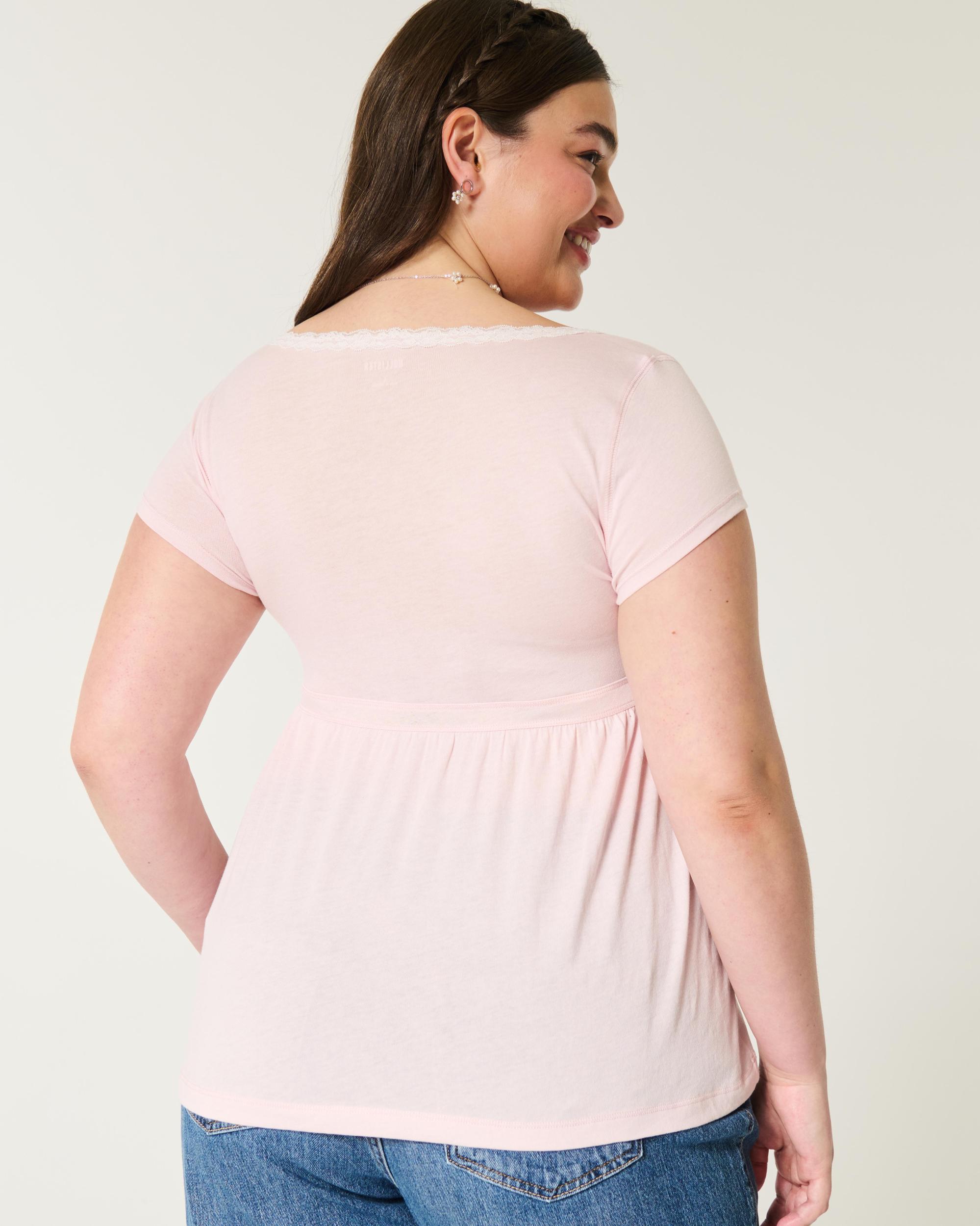 Easy Wrap-Front Babydoll Top Product Image