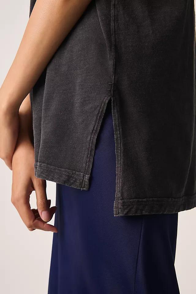 The Jordyn Perfect Oversized Cotton-Slub Tee by Pilcro Product Image