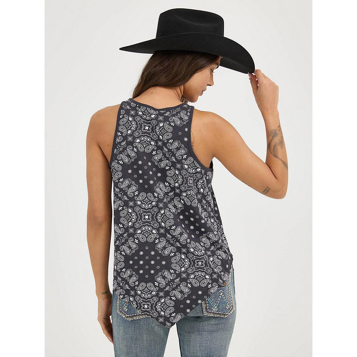 Women's Wrangler Allover Bandana Print Tank | Women's TOPS | Wrangler® Product Image