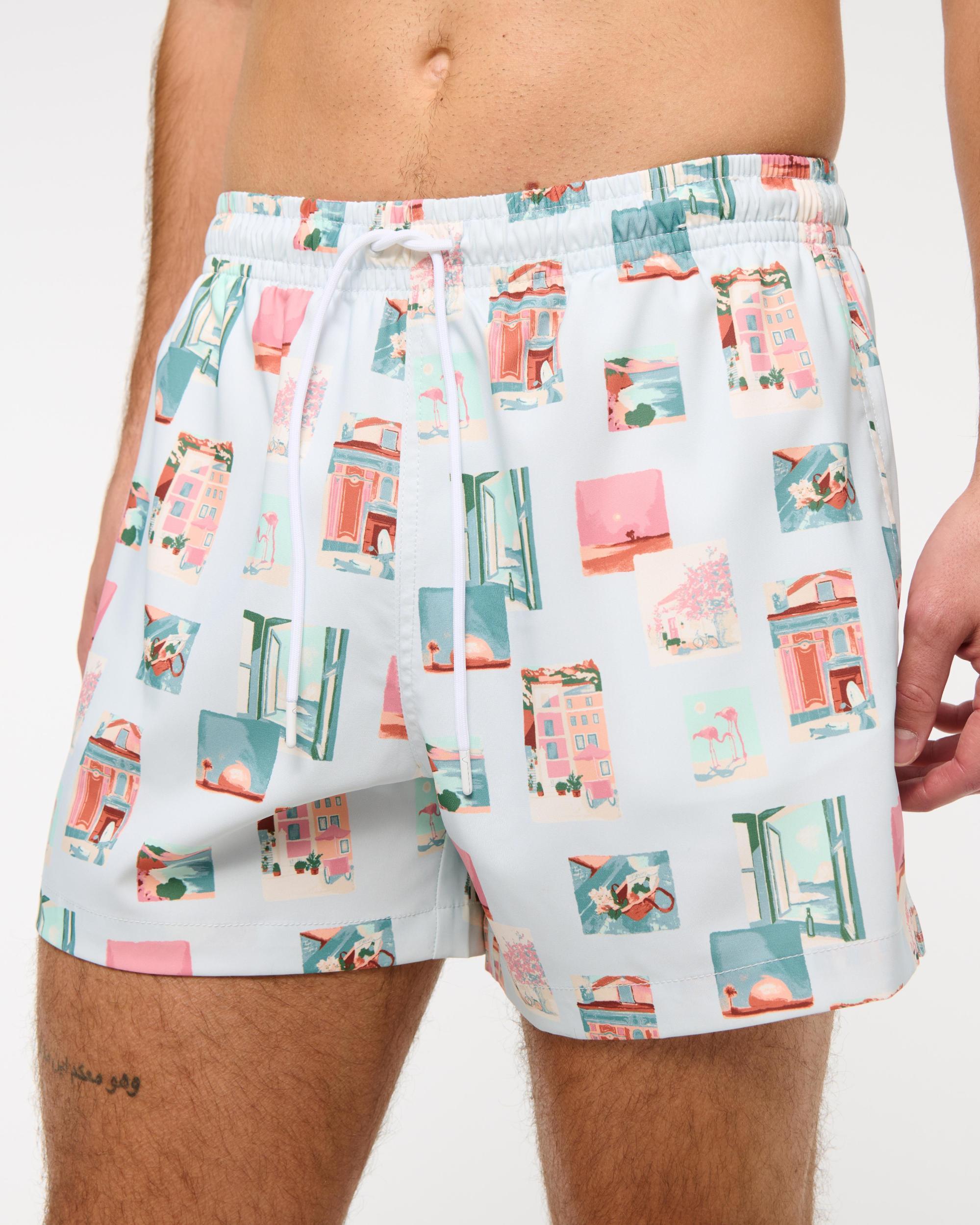 Pull-On Wide Seersucker Swim Trunk Product Image