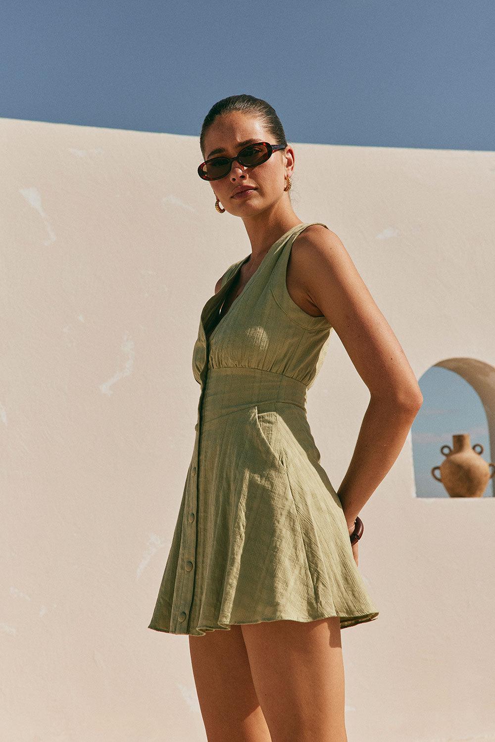 Shaelagh Dress - Sage Product Image