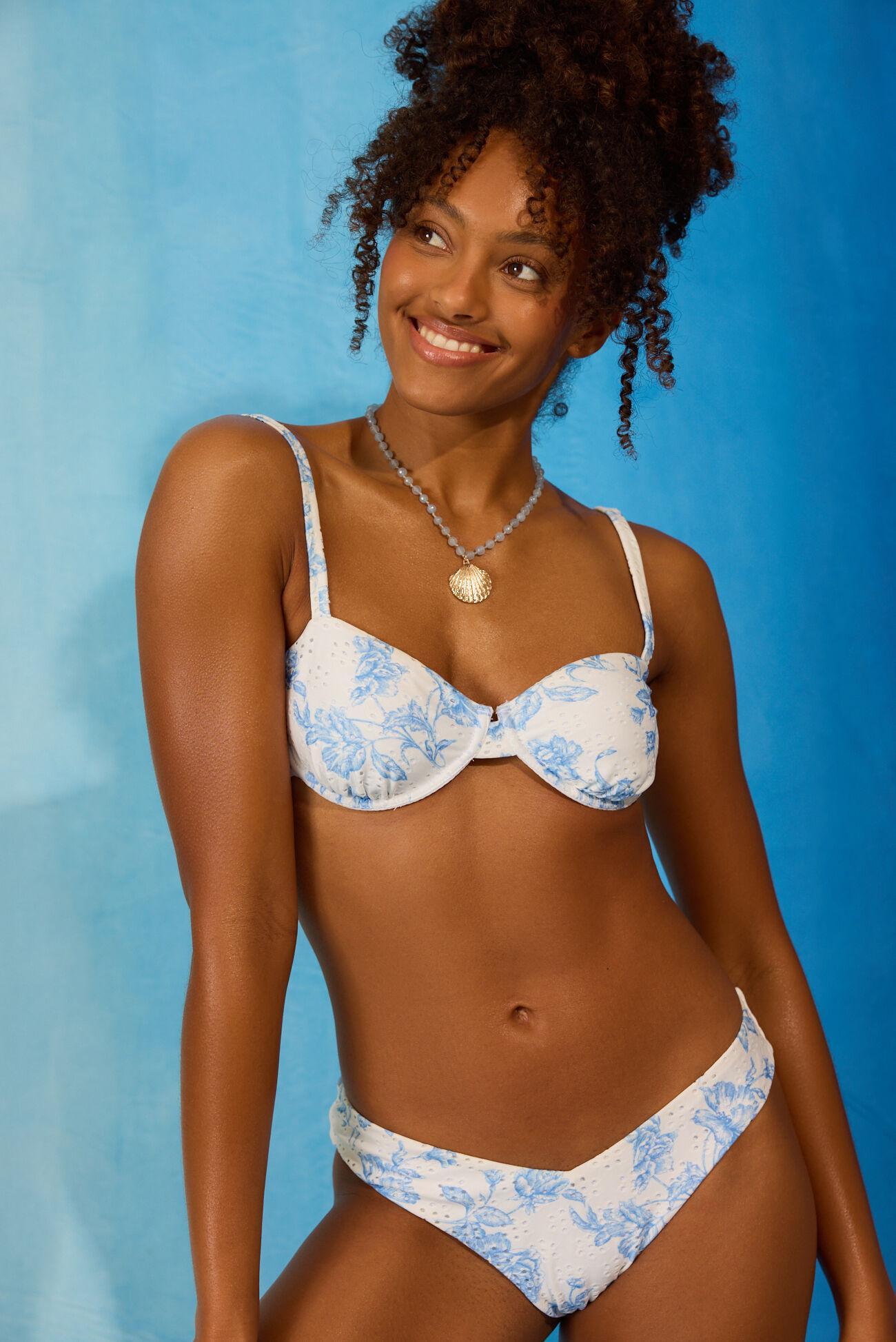 Blue Belle Eyelet Underwire Top Product Image