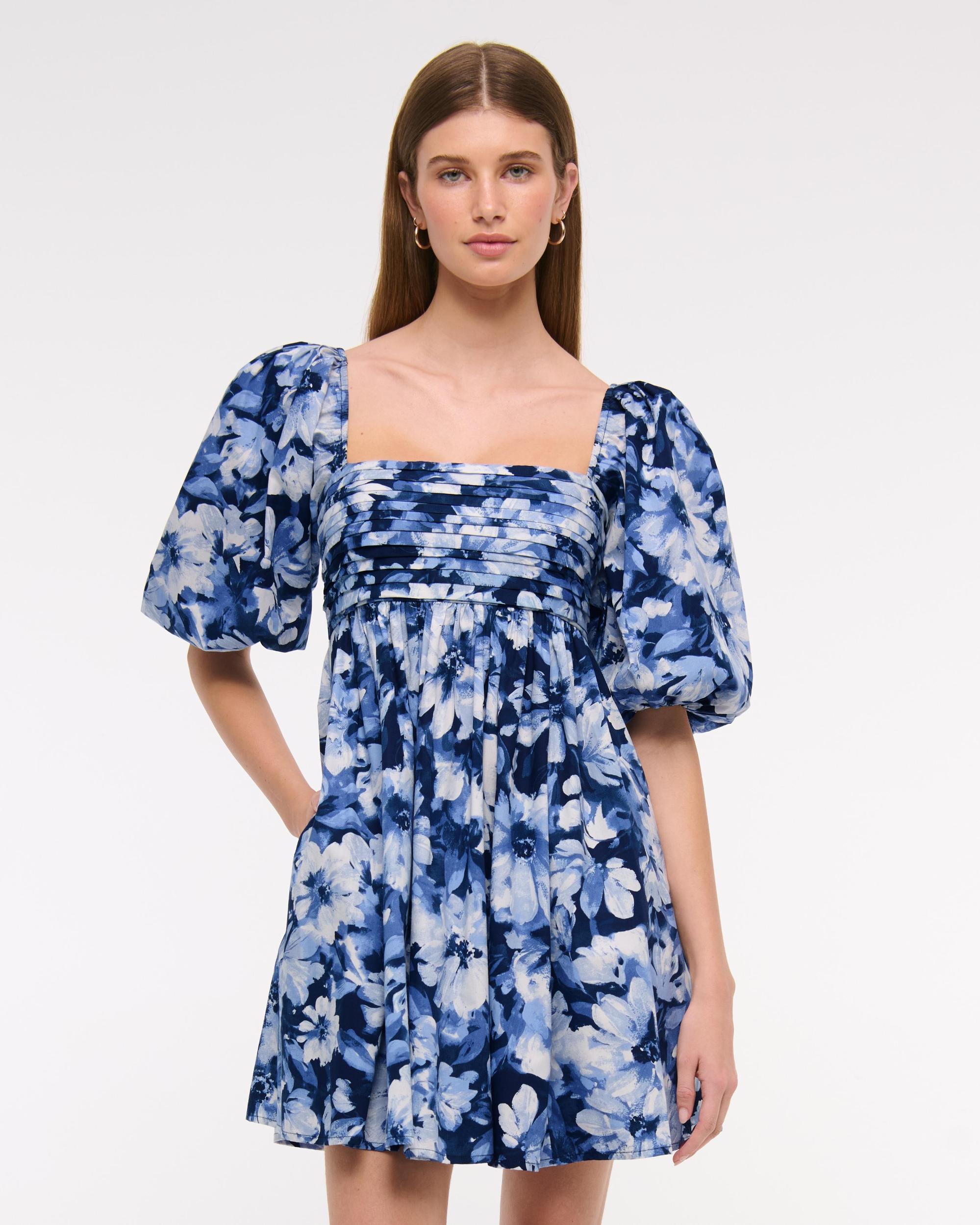 Emerson Poplin Puff Sleeve Mini Dress Product Image