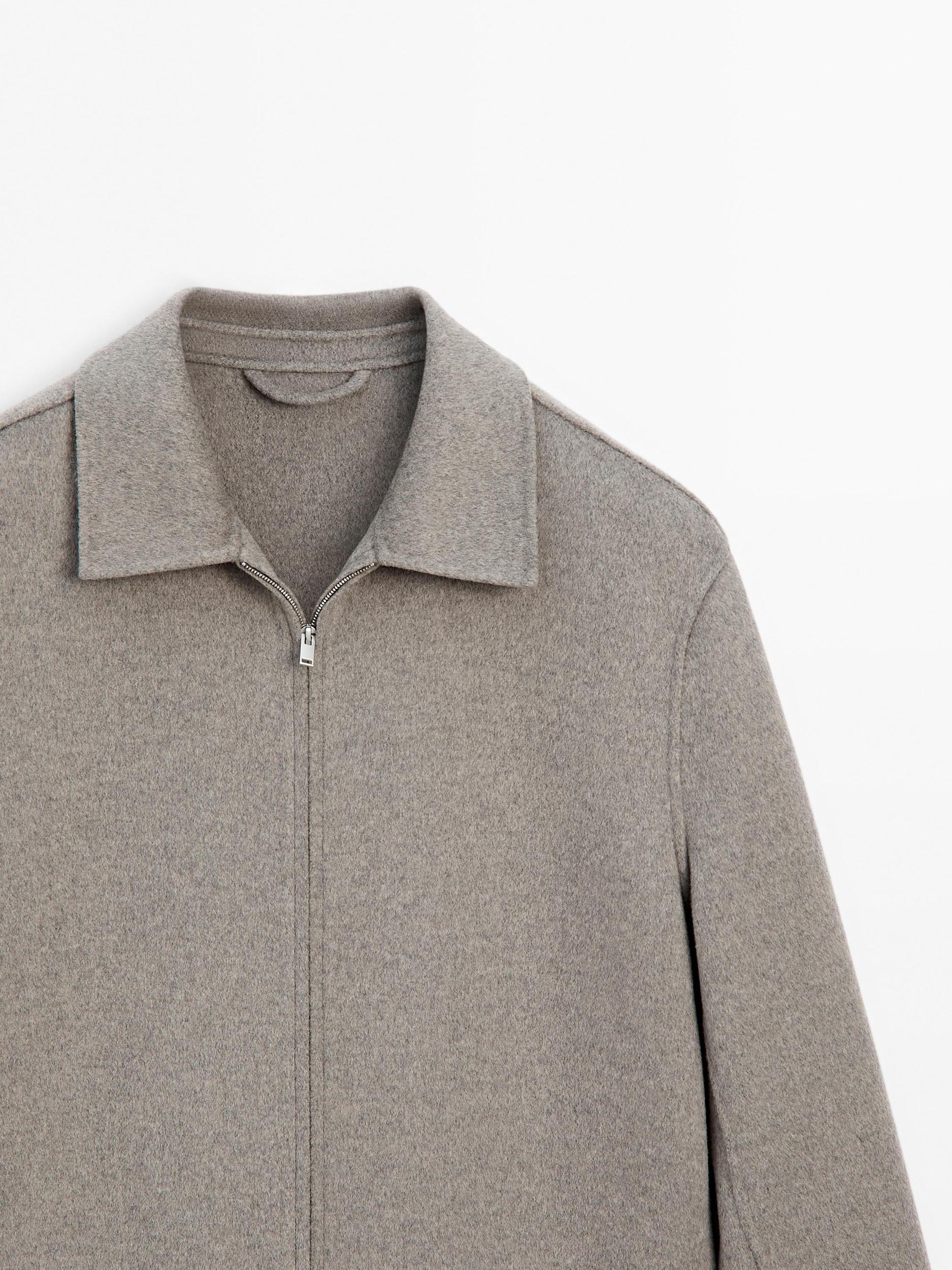 Double zip wool jacket Product Image