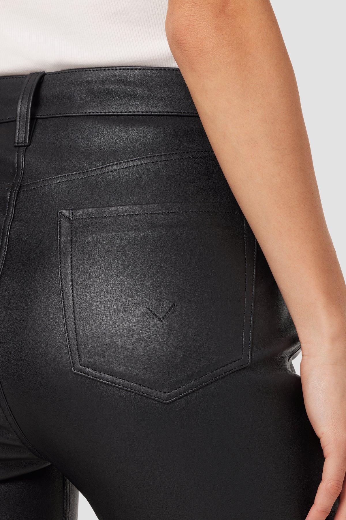 Harlow Ultra High-Rise Cigarette Leather Ankle Pant Female Product Image