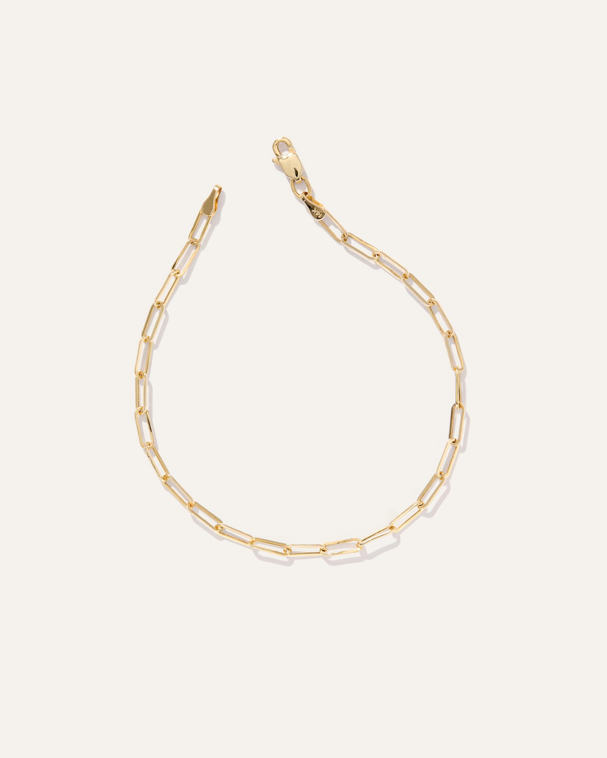 Quince | Women's 14K Gold Paperclip Chain Bracelet Product Image