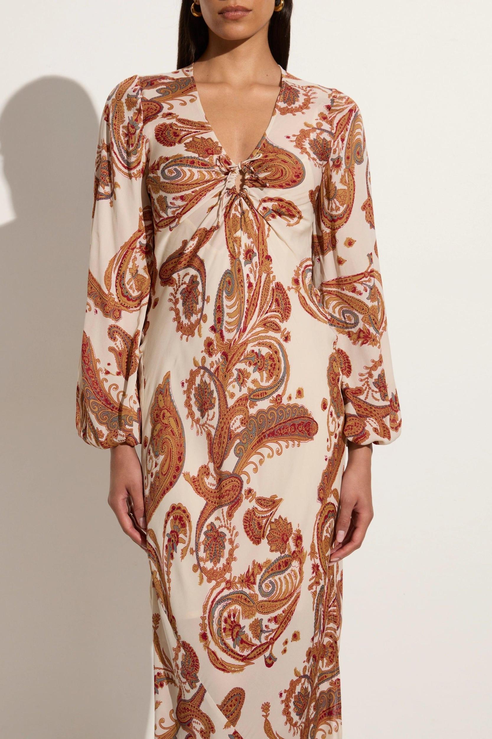 Santos Maxi Dress Alessia Paisley - Final Sale Product Image