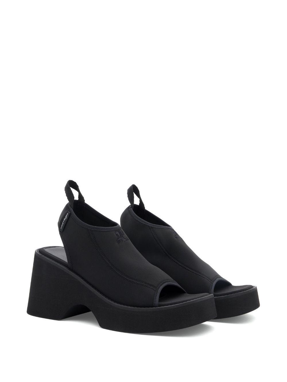 Wave logo-embroidered sandals Product Image