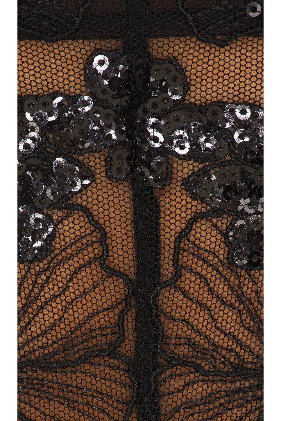 Fleur du Mal Sequin Violet Embroidery Bodysuit Product Image