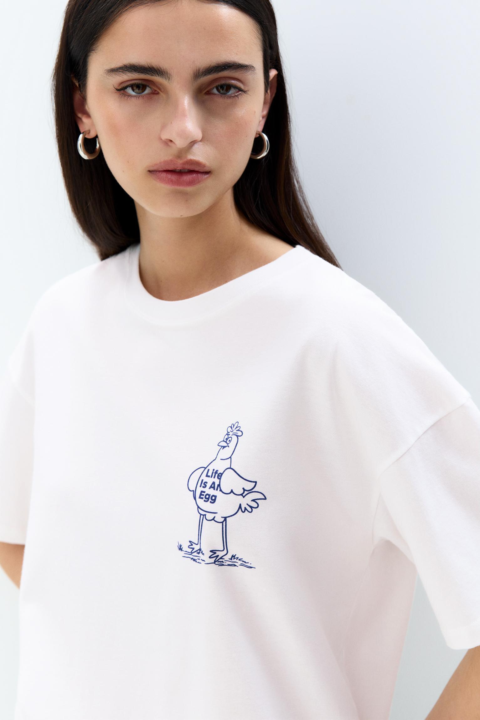 Chicken graphic T-shirt Product Image