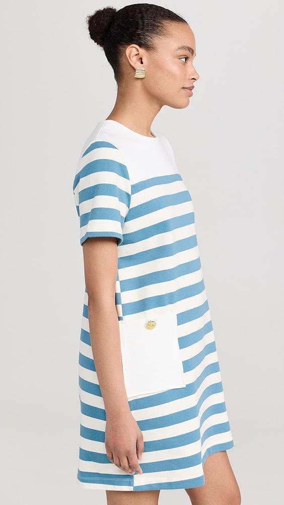 English Factory Striped Dress with Patch Pockets | Shopbop Product Image
