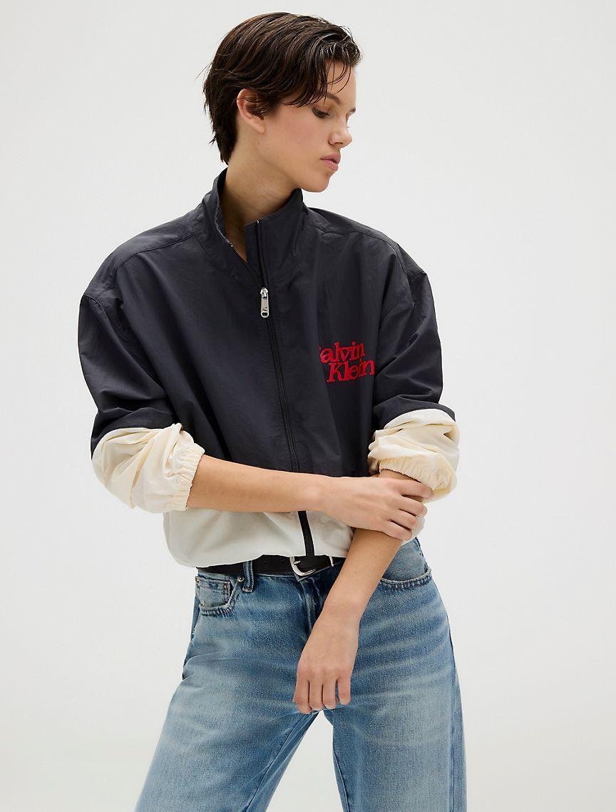 Colorblock Nylon Zip Jacket Product Image