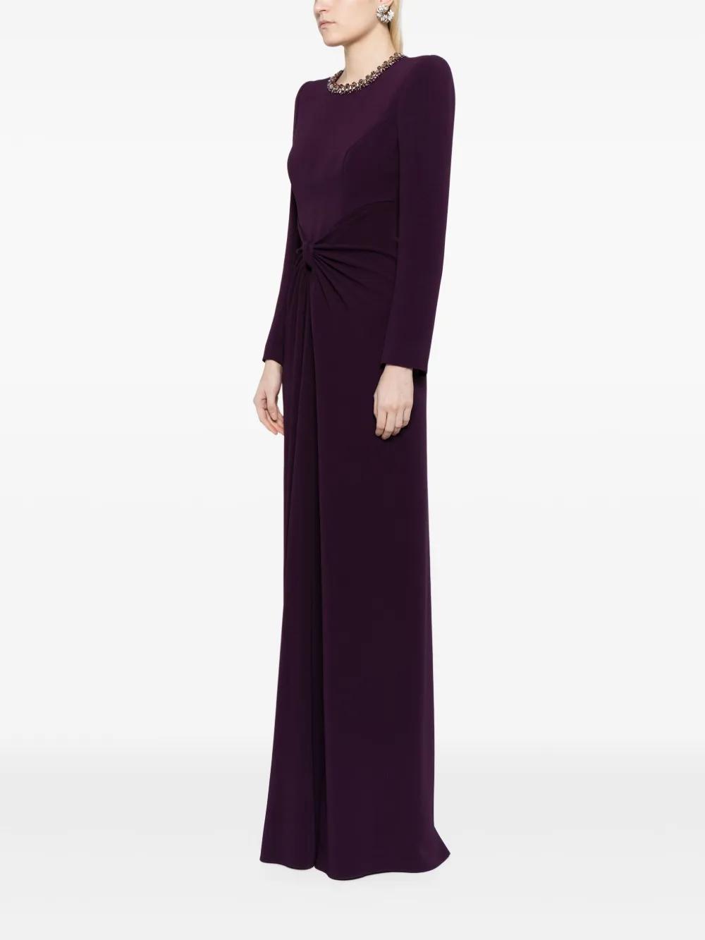 Sunday crystal-embellished crepe gown Product Image