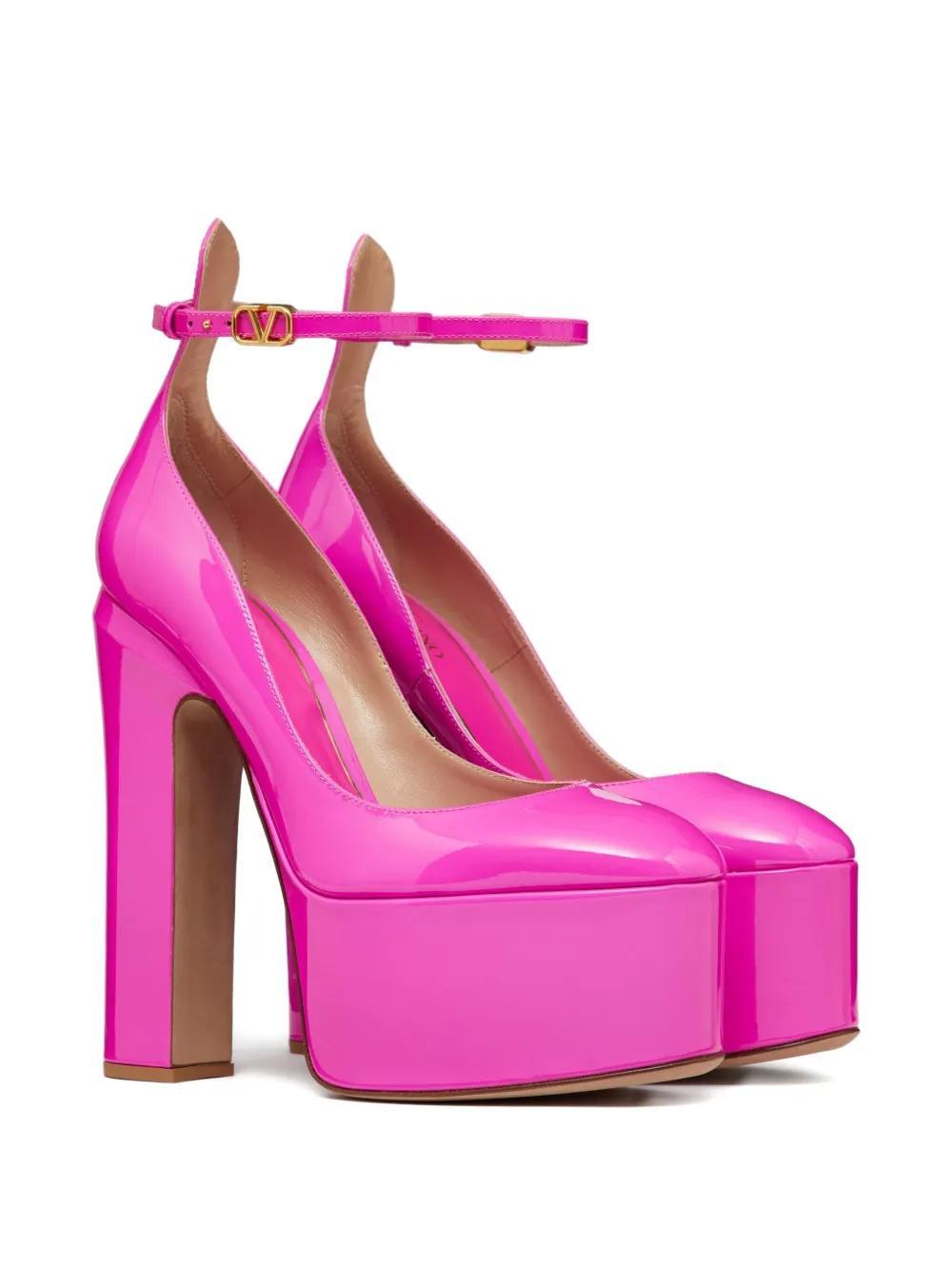 Tan-Go 155mm patent-leather pumps Product Image
