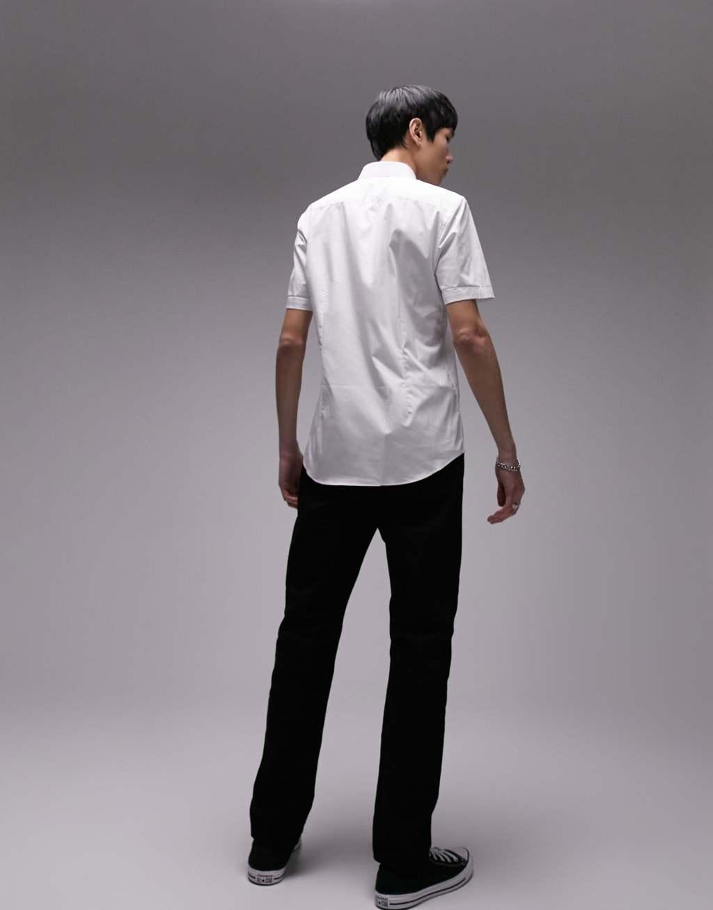 Topman short sleeve stretch skinny smart shirt Product Image