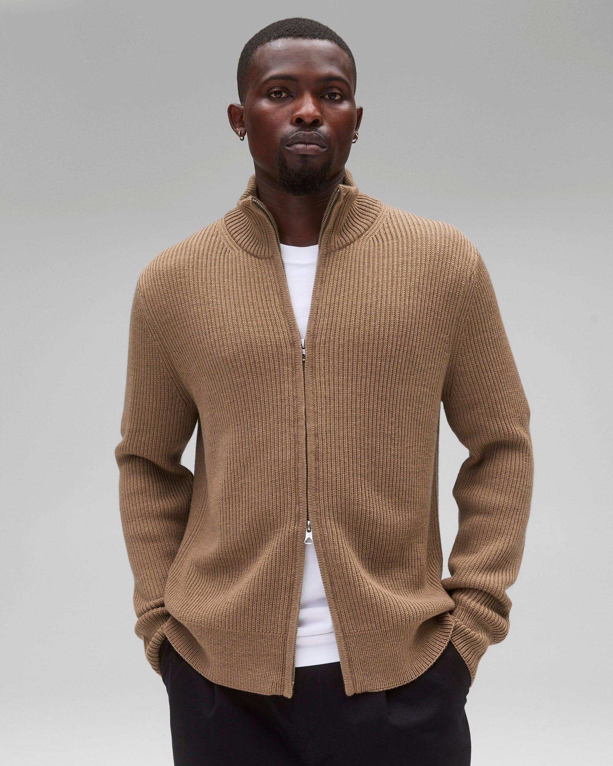 Merino Rib Vinnie Track Jacket Male Product Image
