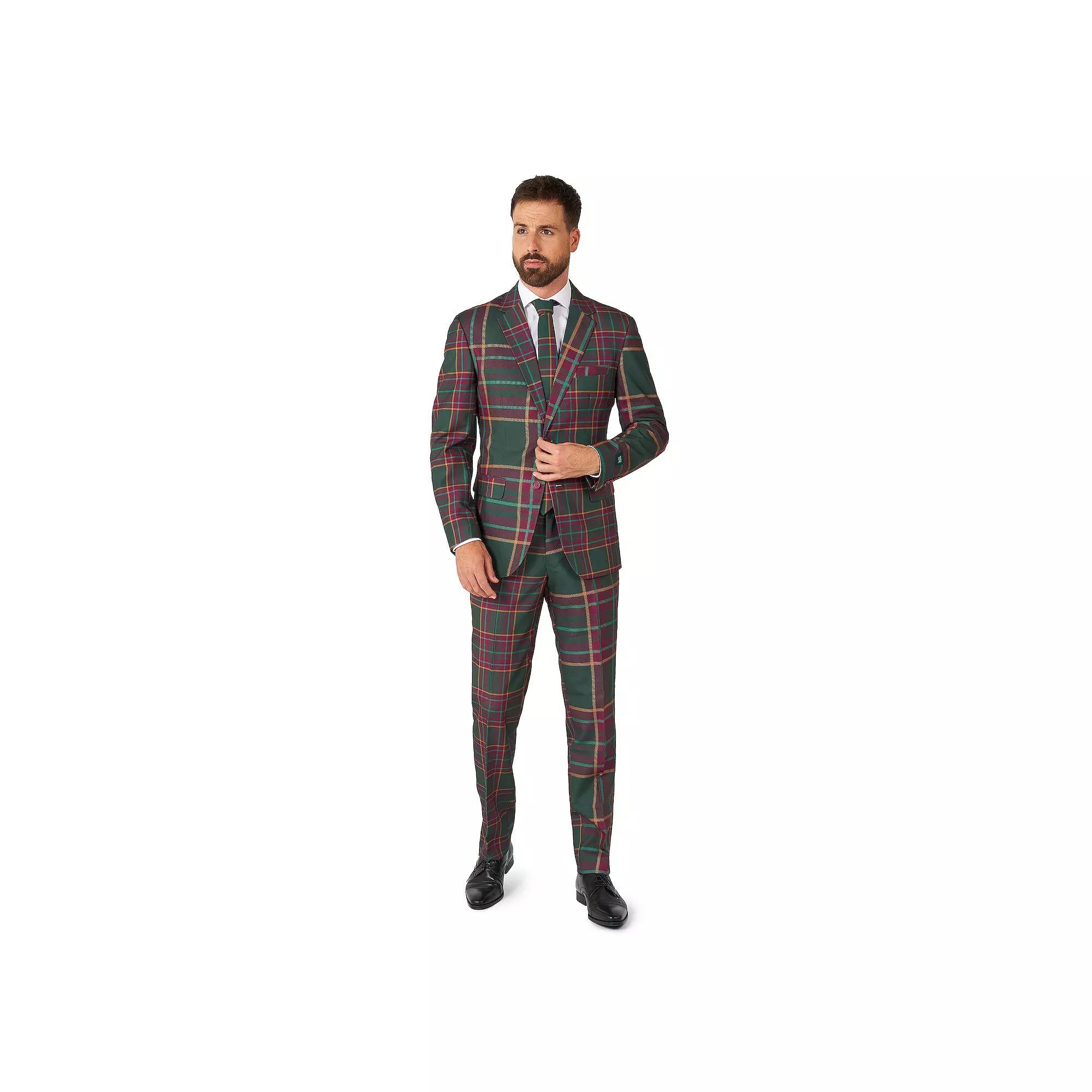 Men's OppoSuits Christmas Tartan Outfit, Size: 36 - Regular, Mixed Mesh Product Image