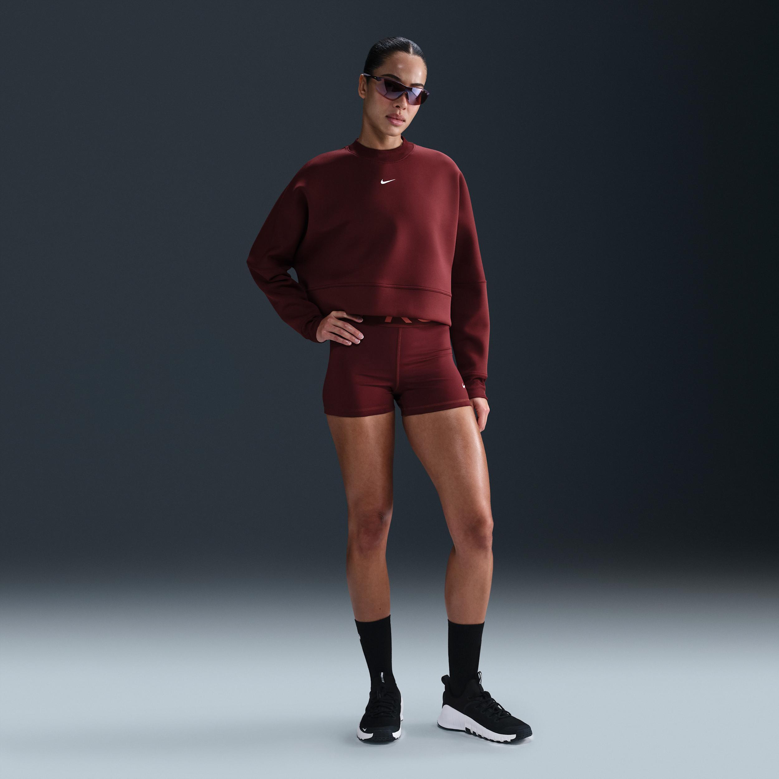 Nike Prima Women's Dri-FIT Oversized Crew-Neck Cropped Top Product Image