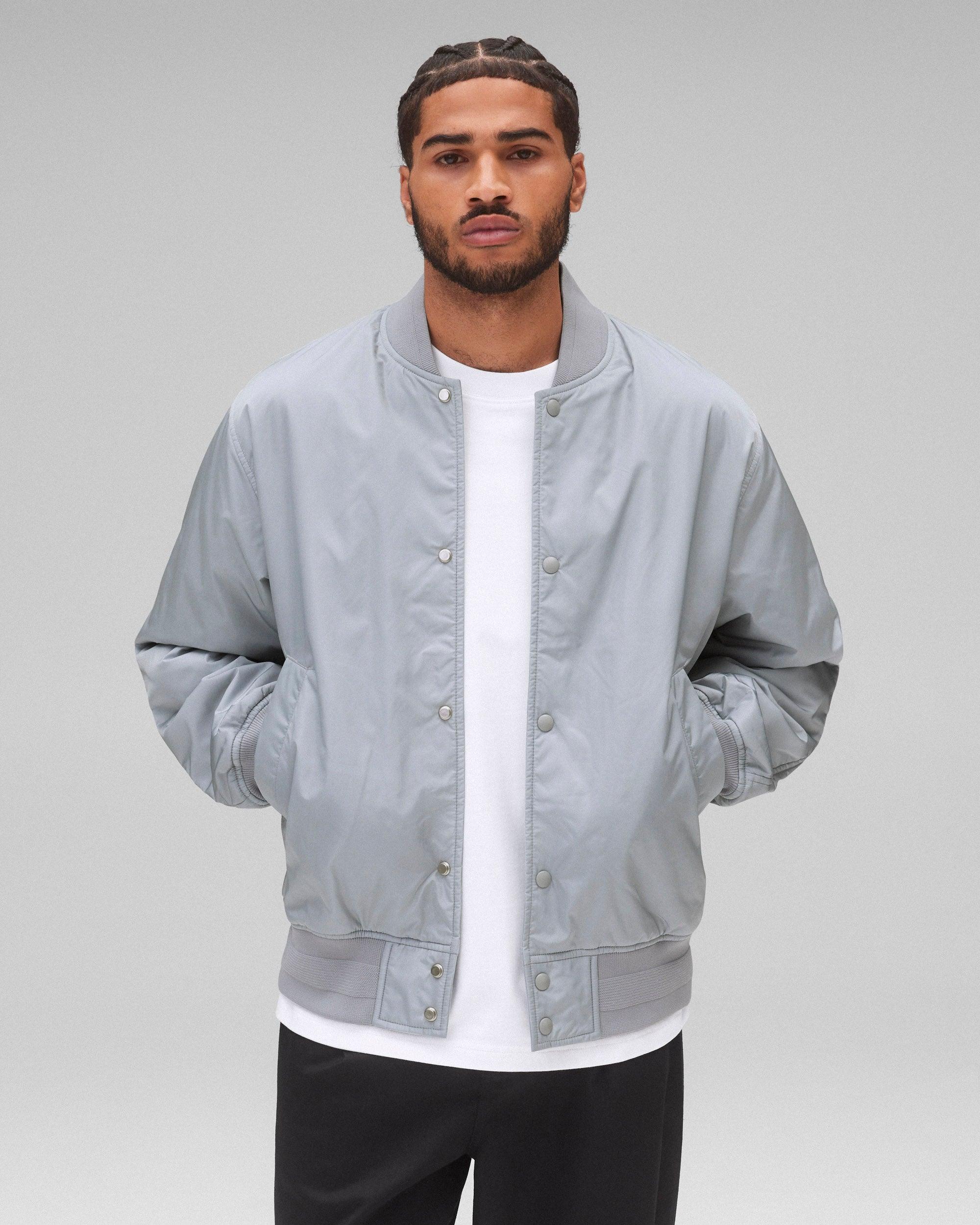 Econyl Satin Nylon Stadium Jacket - Vault Male Product Image