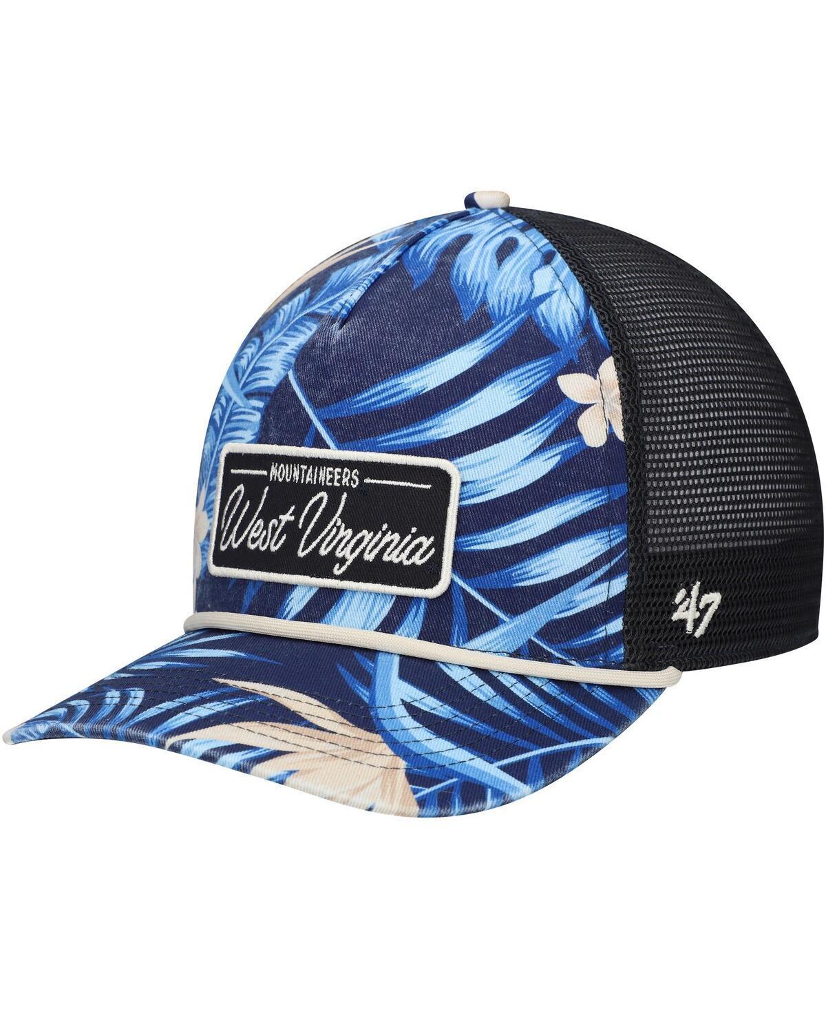 Men's '47 Navy West Virginia Mountaineers Tropicalia Hitch Adjustable Hat, Blue Product Image
