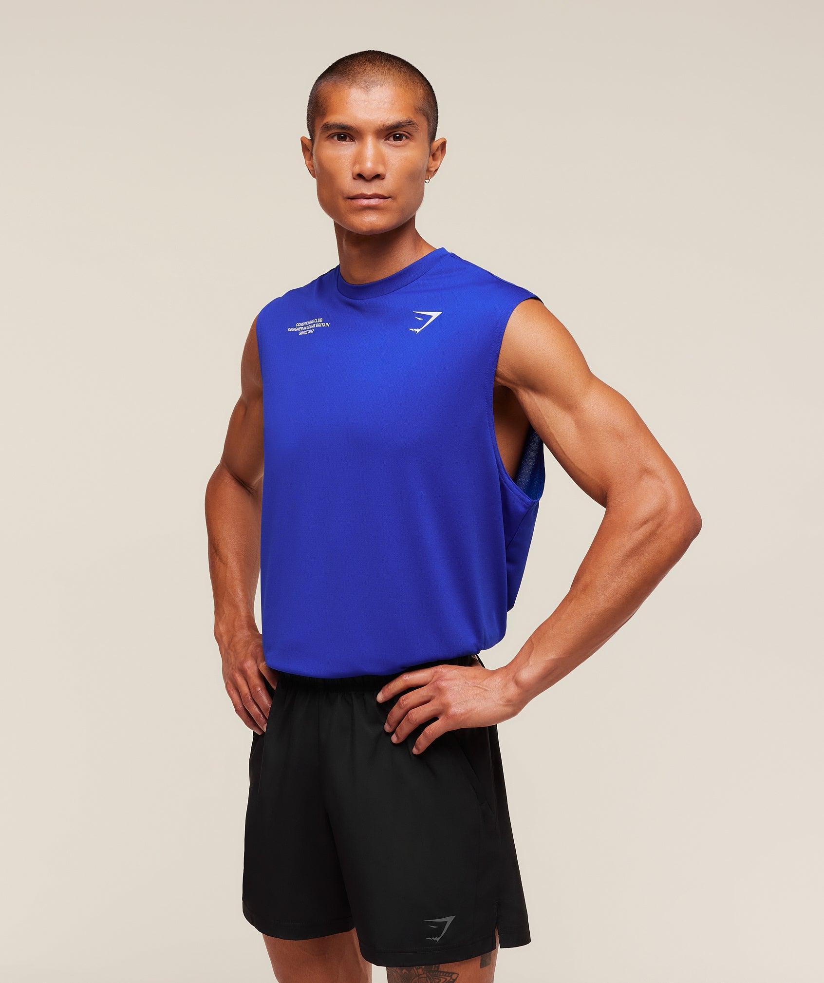 Gymshark Conditioning Club Tank - Athletic Blue Male Product Image