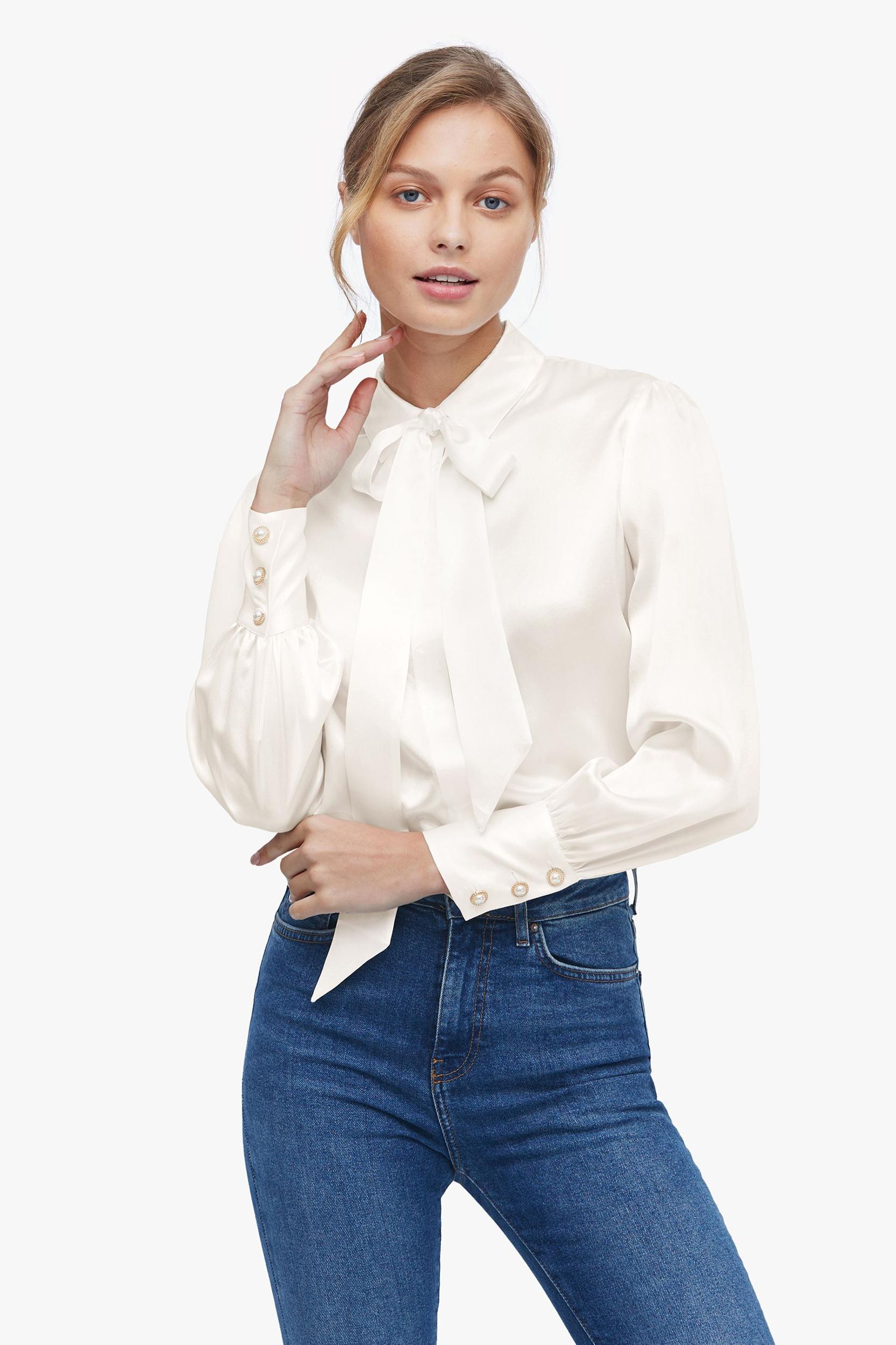 2 in 1 Women Silk Shirt Product Image