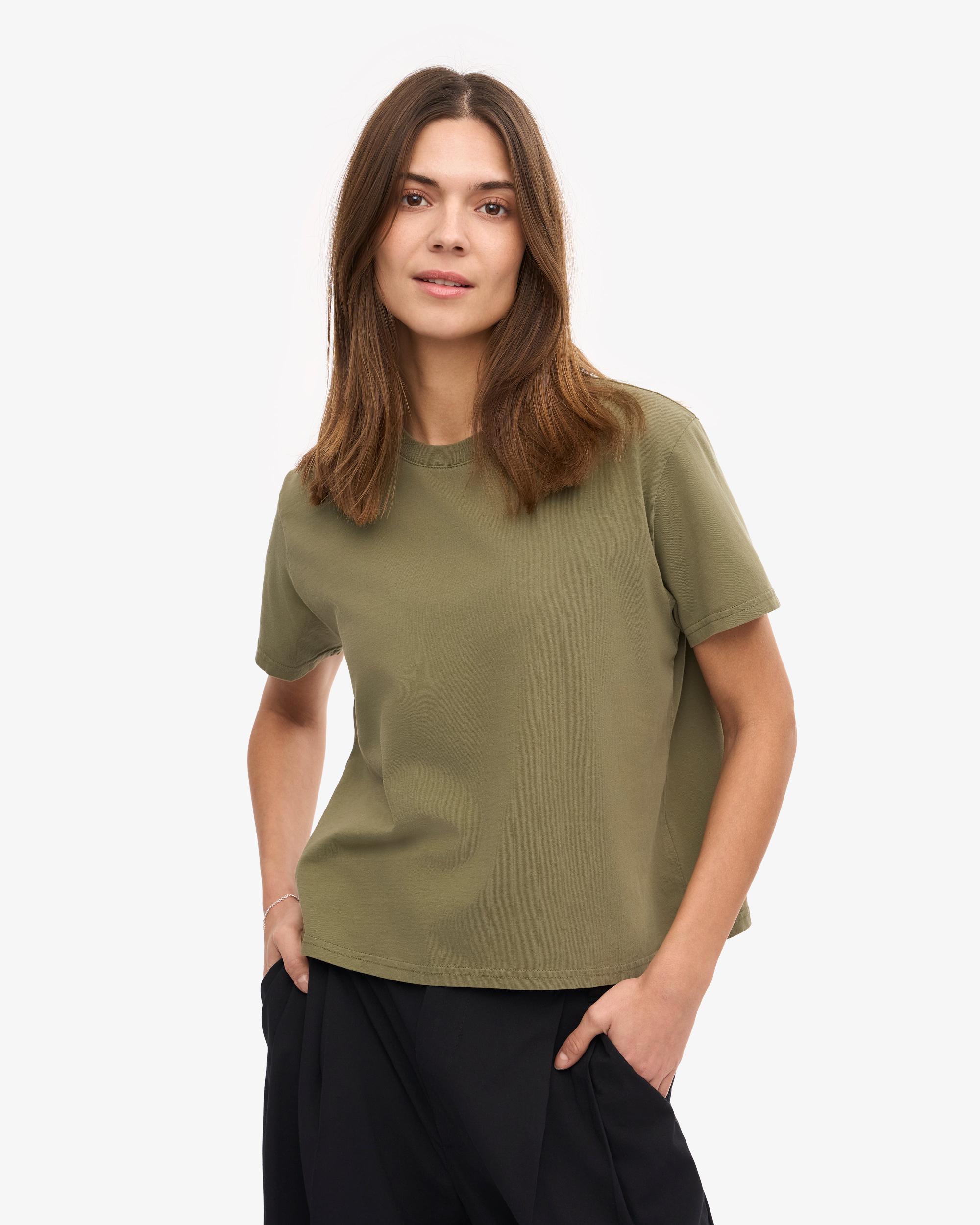 Organic Boxy Crop Tee - Red Tangerine Product Image