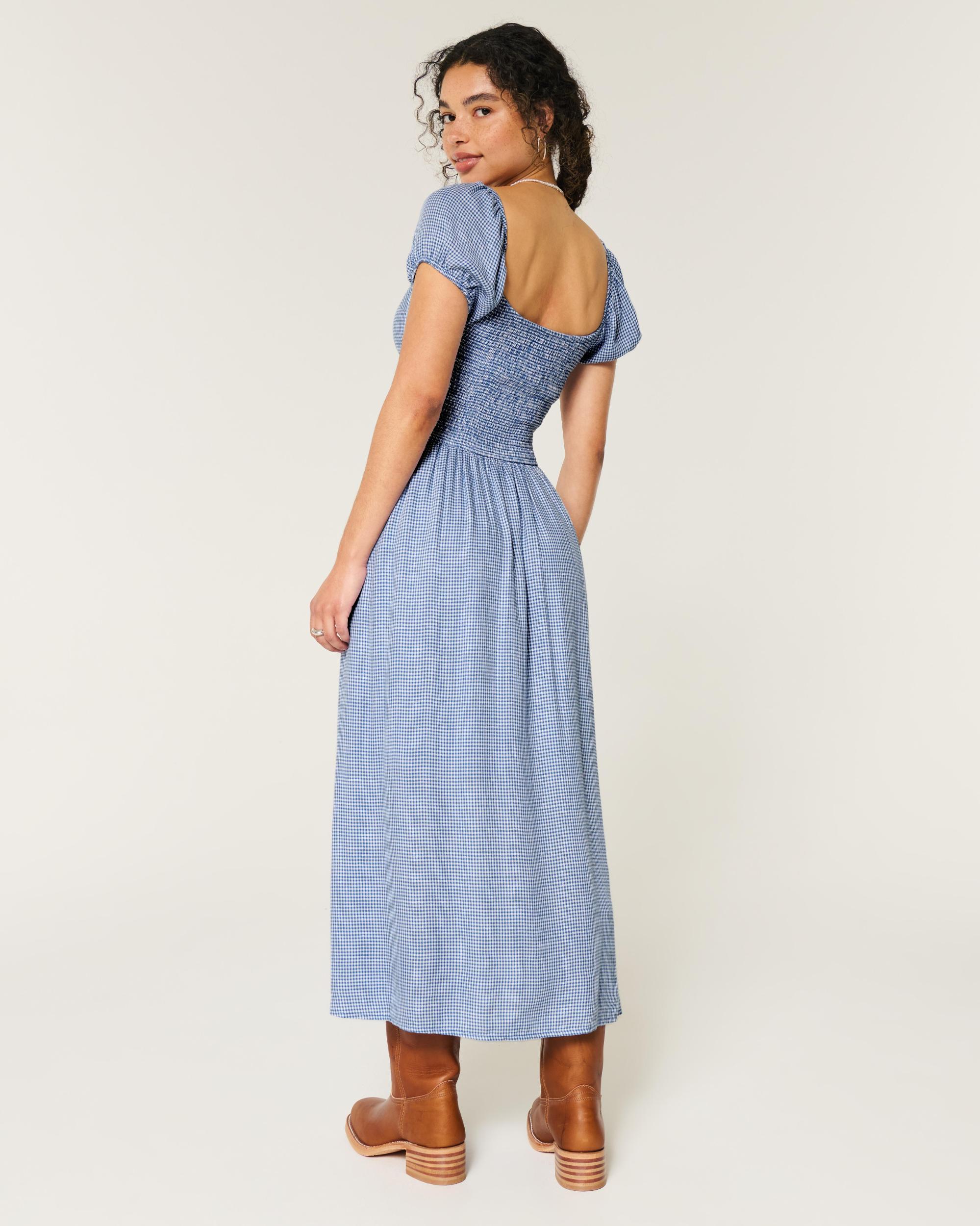 Cinch Bust Drop-Waist Maxi Dress Product Image
